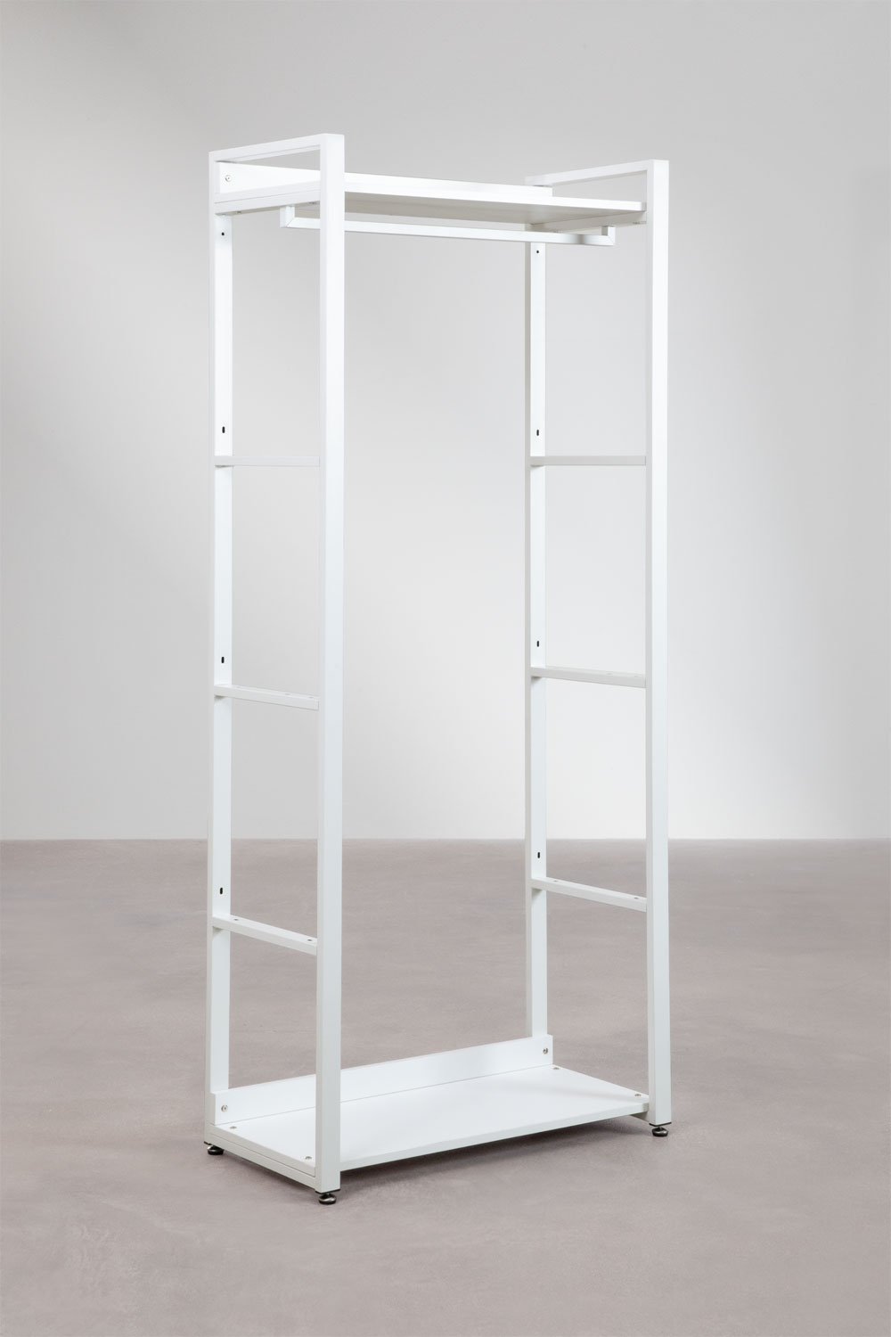Sklum Armario Modular Abierto De 3 Piezas Con Cajones En Acero Y Madera Ariaster