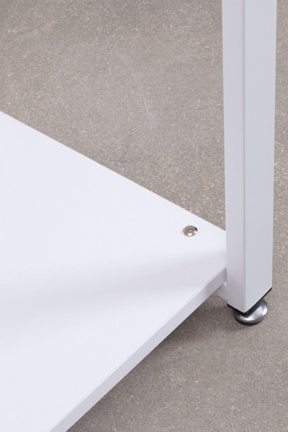 Sklum Armario Modular Abierto Esquinero De 5 Piezas En Acero Y Madera Ariaster