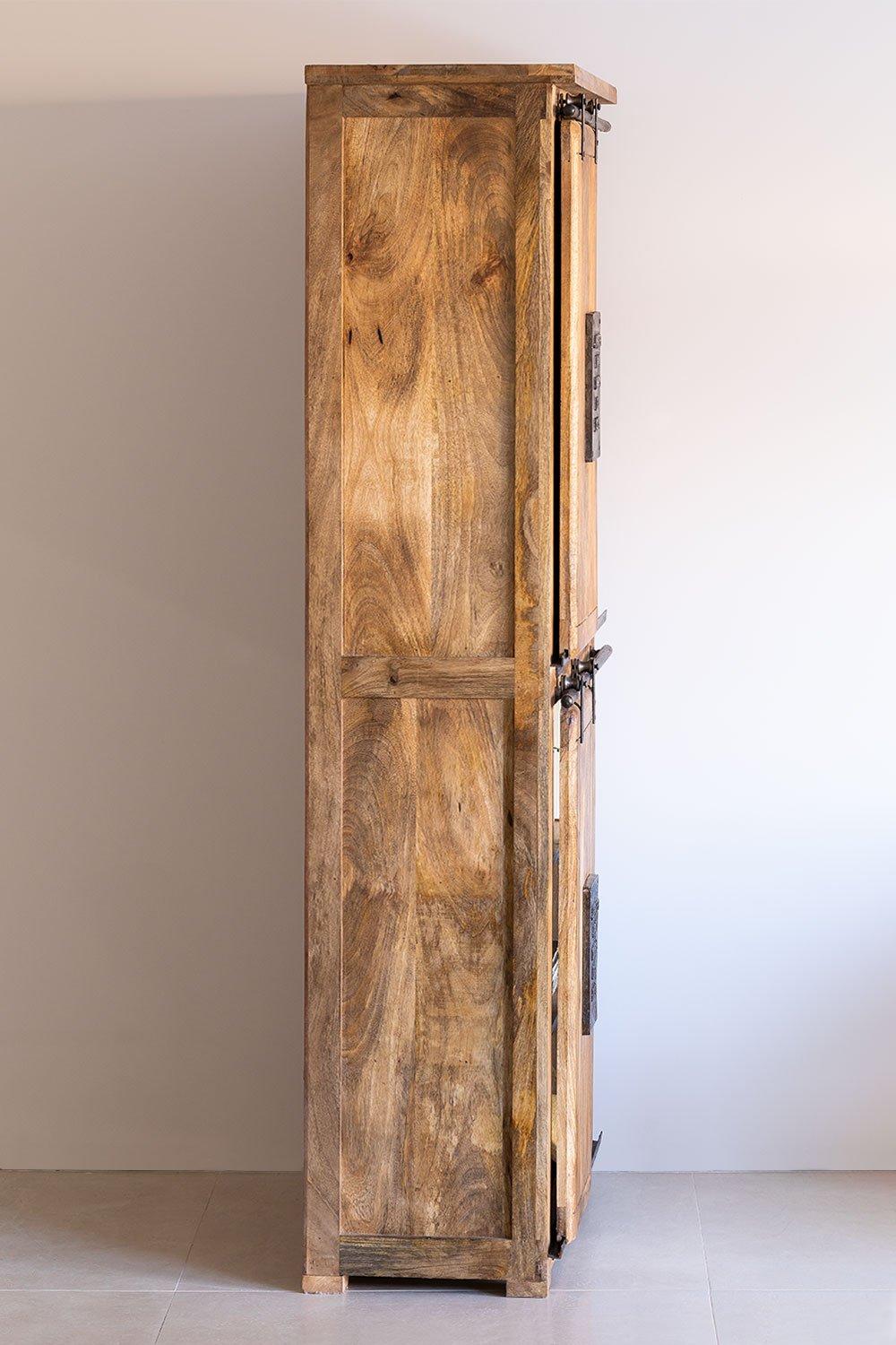 Sklum Armoire à 2 Portes Coulissantes En Bois De Manguier Uain