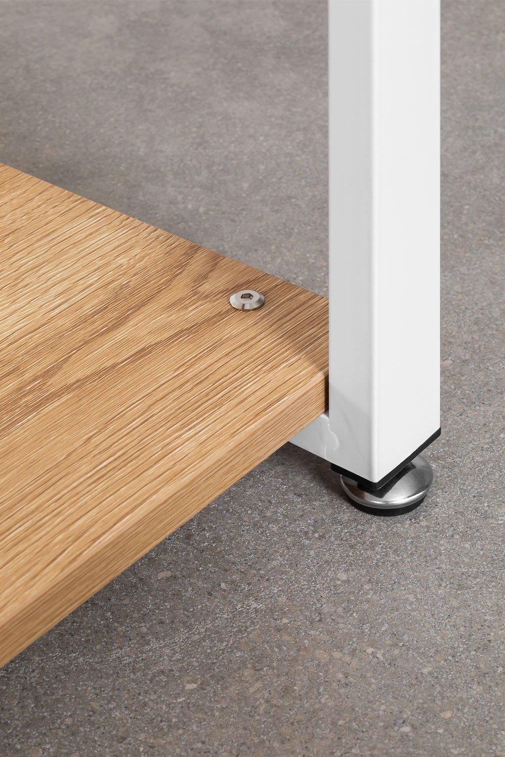 Sklum Armoire Modulaire Ouverte D'Angle 5 Pièces En Acier Et Bois Ariaster