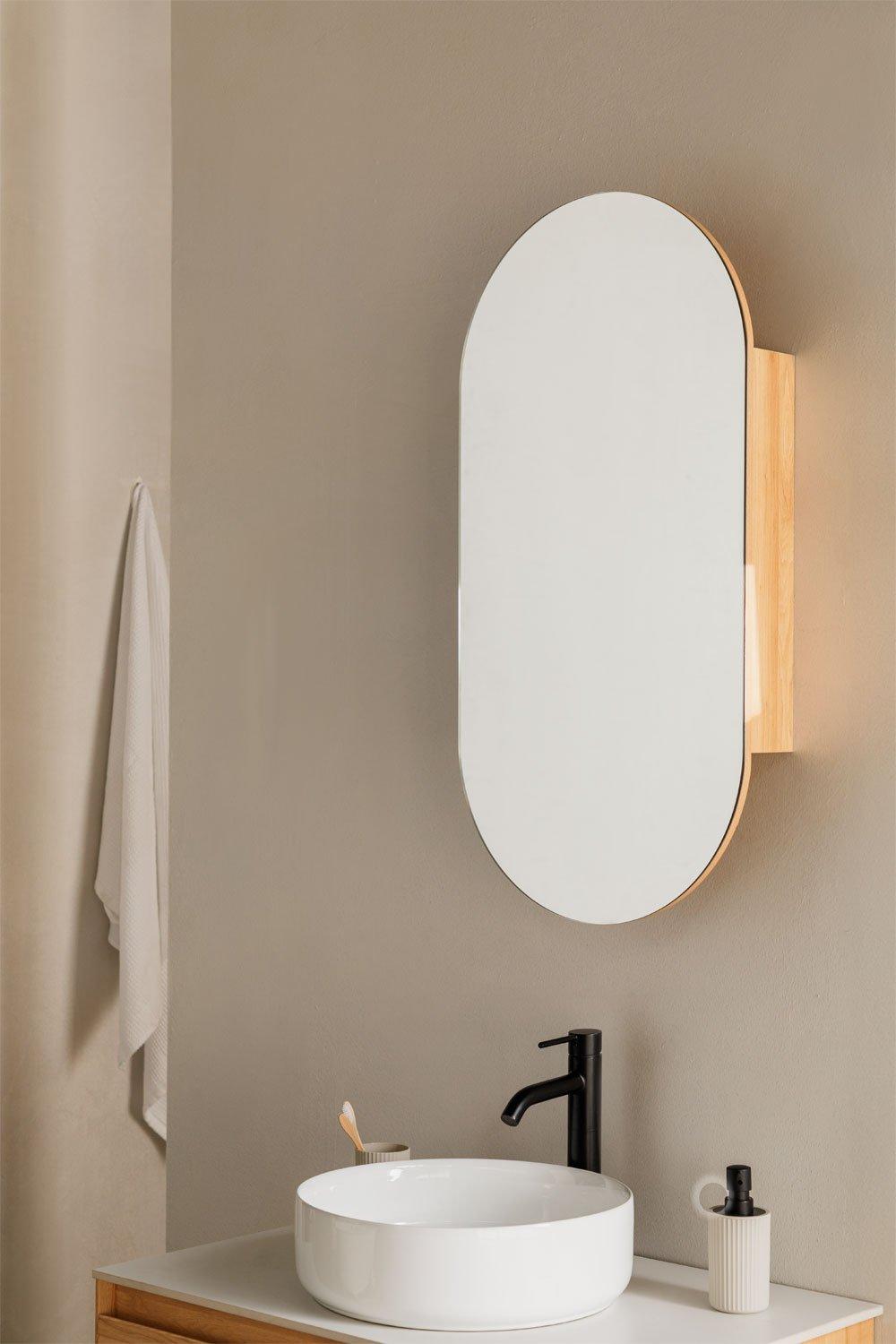 sklum Armoire murale de salle de bain avec miroir Abner