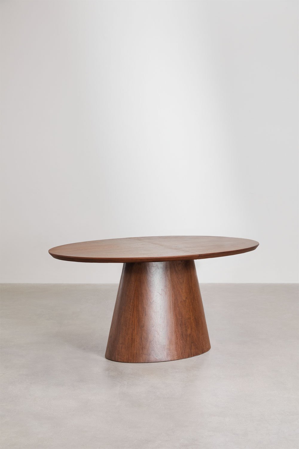 Sklum Ausziehbarer Ovaler Esstisch 160-200x100 Cm Aus MDF Und Galafurnier