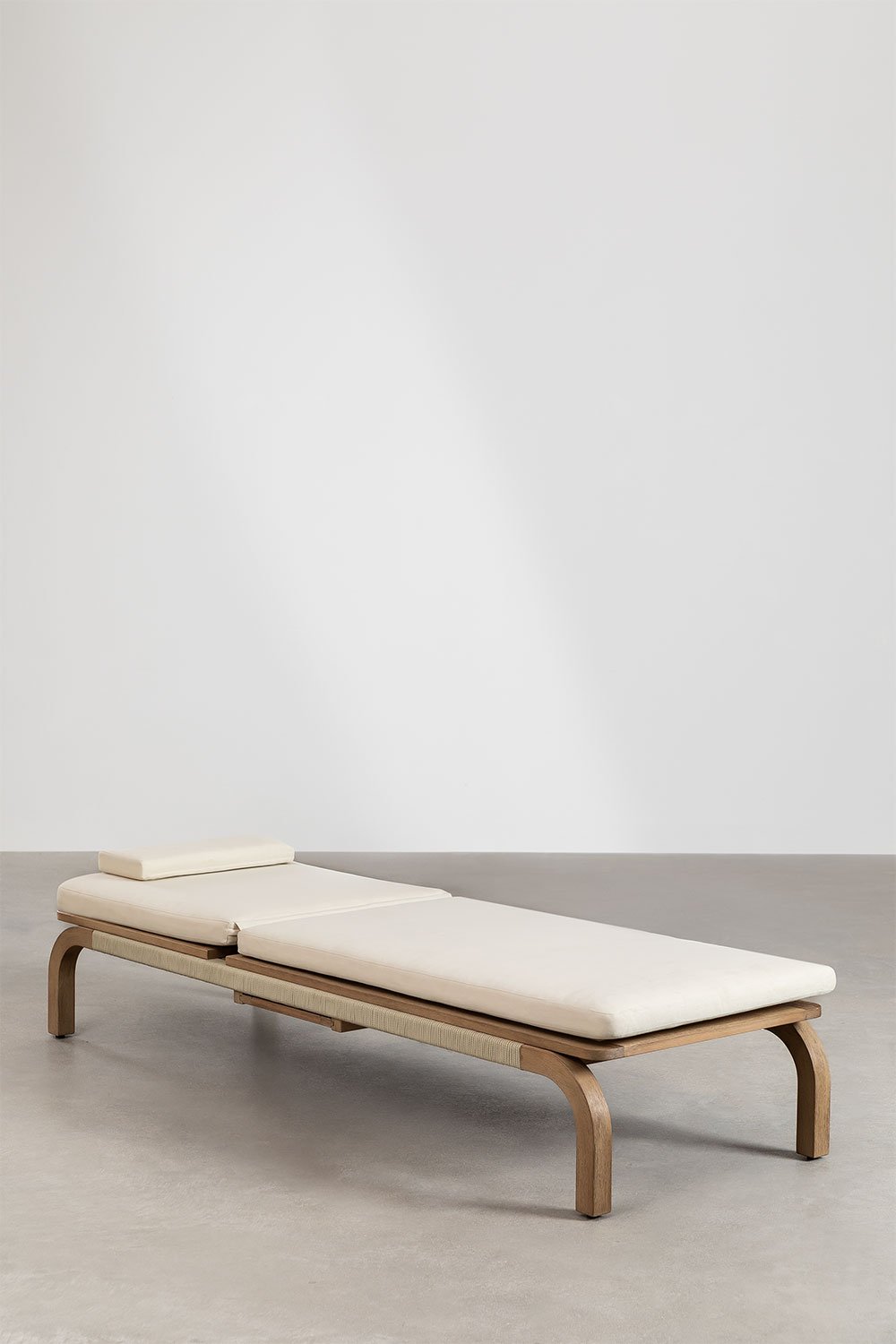 Sklum Bain De Soleil Inclinable En Bois D'acacia De Dubaï