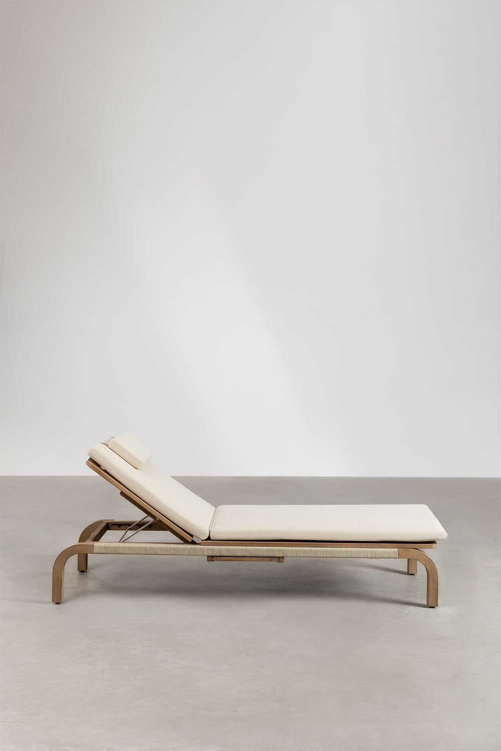 Sklum Bain De Soleil Inclinable En Bois D'acacia De Dubaï