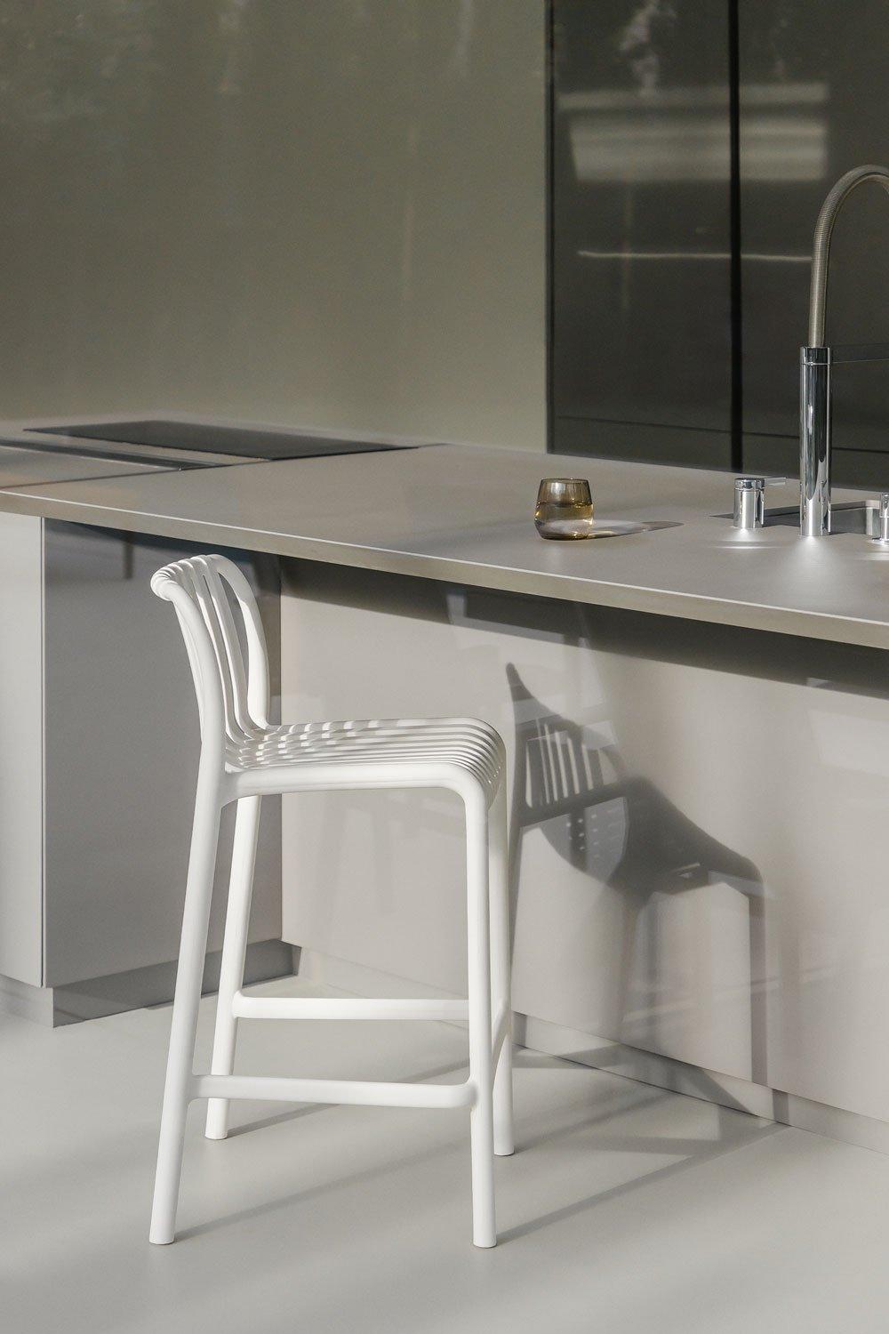 sklum Banco Alto Empilhável 65cm Branco Gardénia Wendell