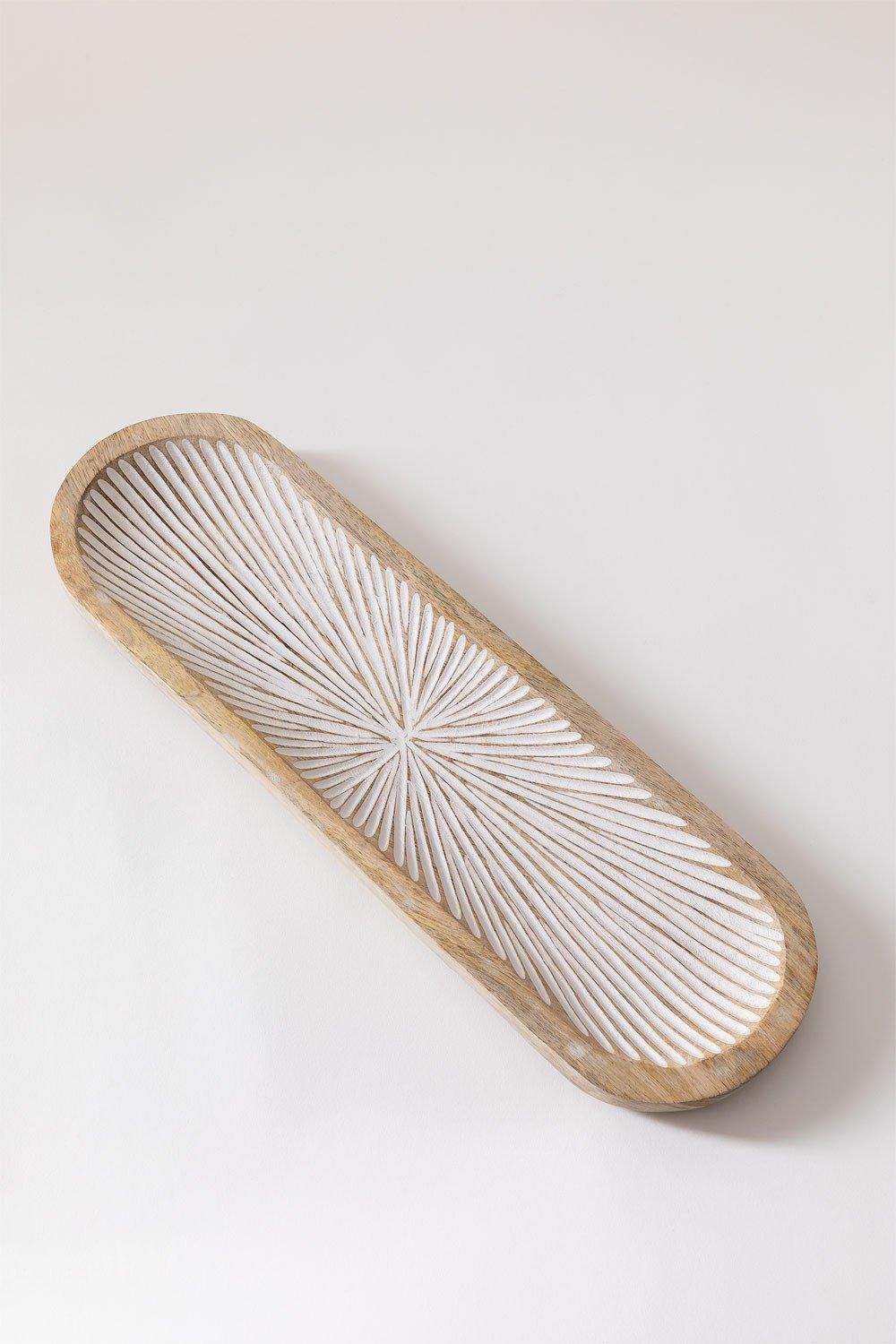 Sklum Bandeja Decorativa En Madera De Mango Nabordi