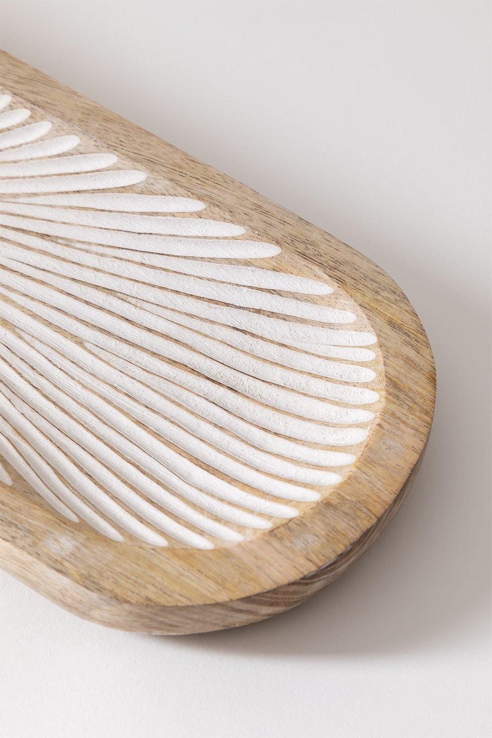 Sklum Bandeja Decorativa En Madera De Mango Nabordi