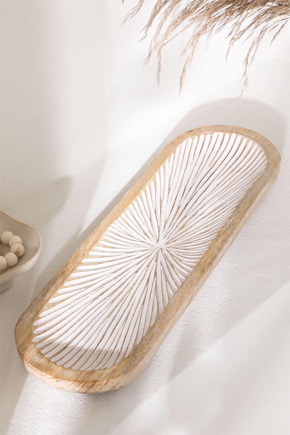 sklum Bandeja decorativa en madera de mango Nabordi