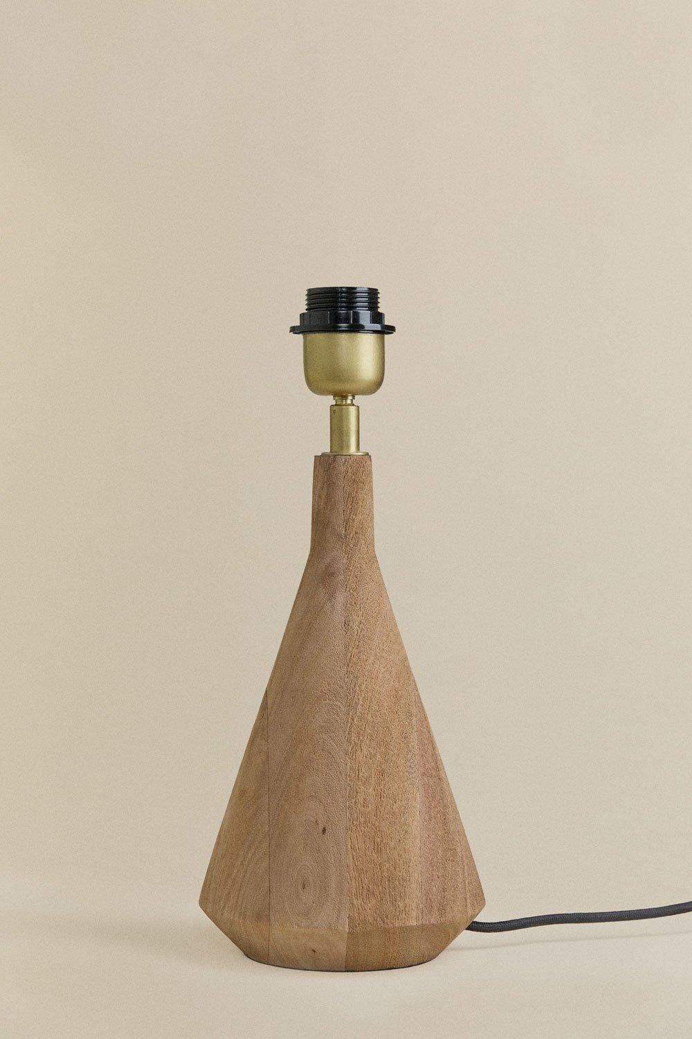 sklum Base de lampe de table ↑25 cm en bois de manguier Alabama