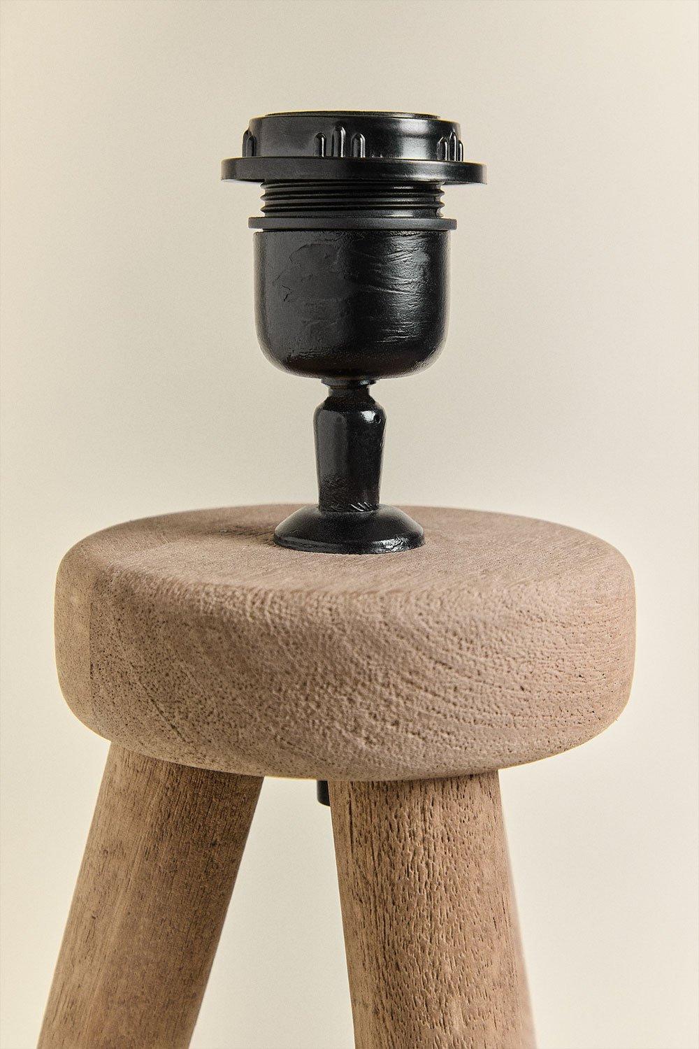 Sklum Base Para Lámpara De Mesa ↑40 Cm En Madera De Mango Simona