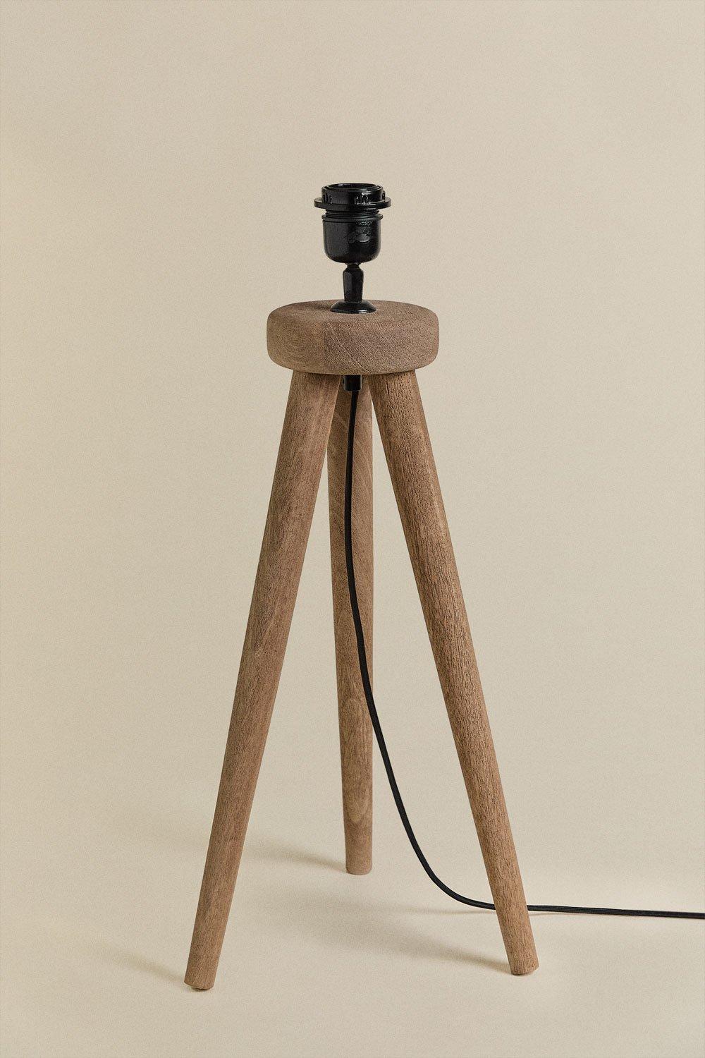 sklum Base para lámpara de mesa ↑40 cm en madera de mango Simona