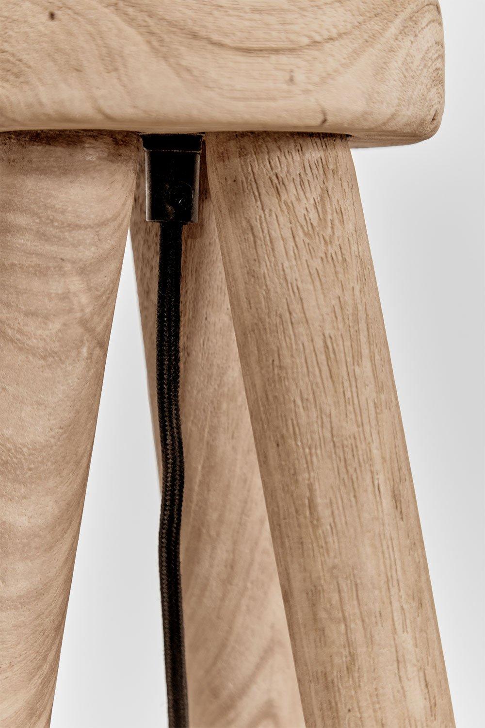 Sklum Base Para Lámpara De Pie ↑120cm En Madera De Mango Simona
