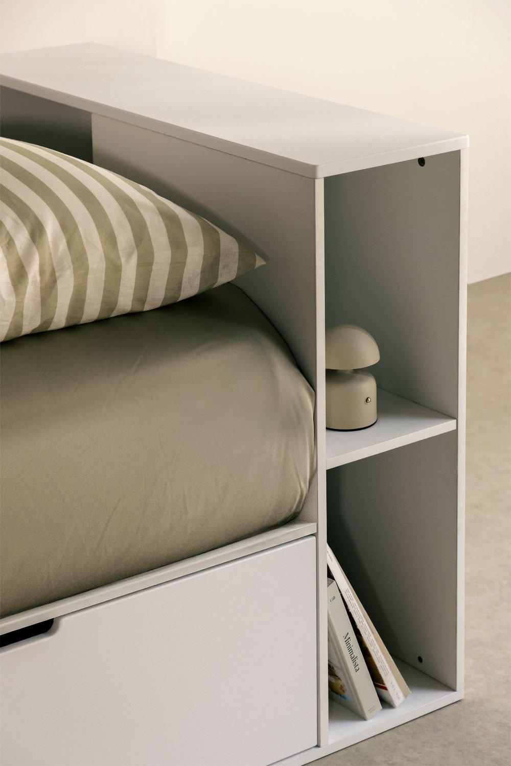 Sklum Bett Für 90 Cm Matratze Mit 2 Schubladen Und Stauraum Janete