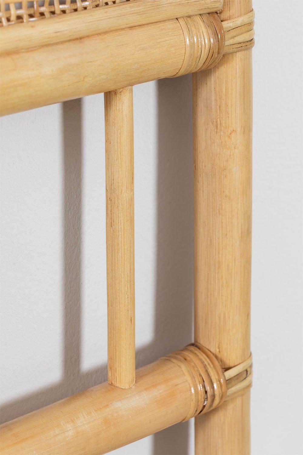 Sklum Bettkopfteil Für 150cm Aus Rattan Naturbraun Yivisc