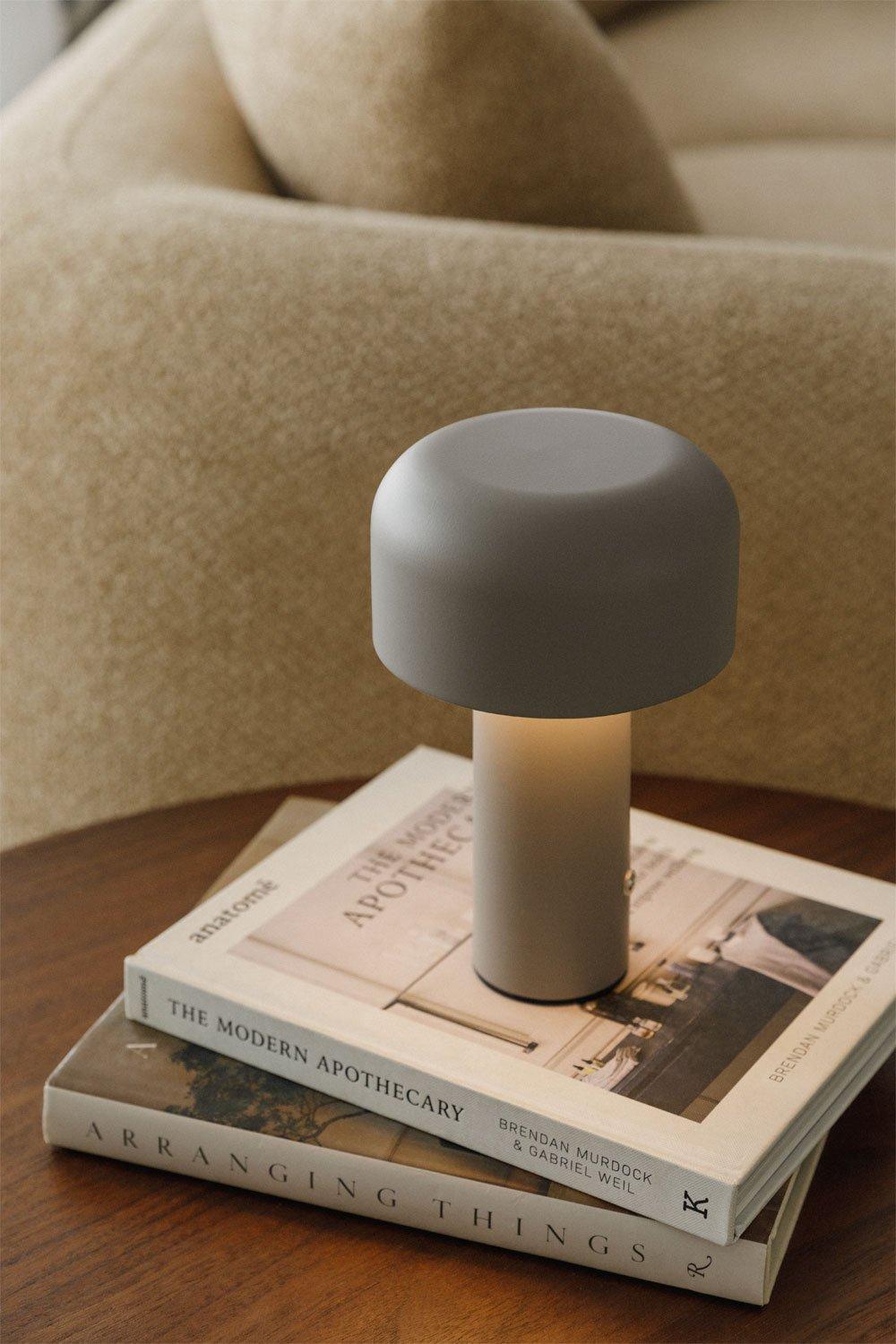 Sklum Bezprzewodowa Metalowa Lampa Stołowa LED Loentia