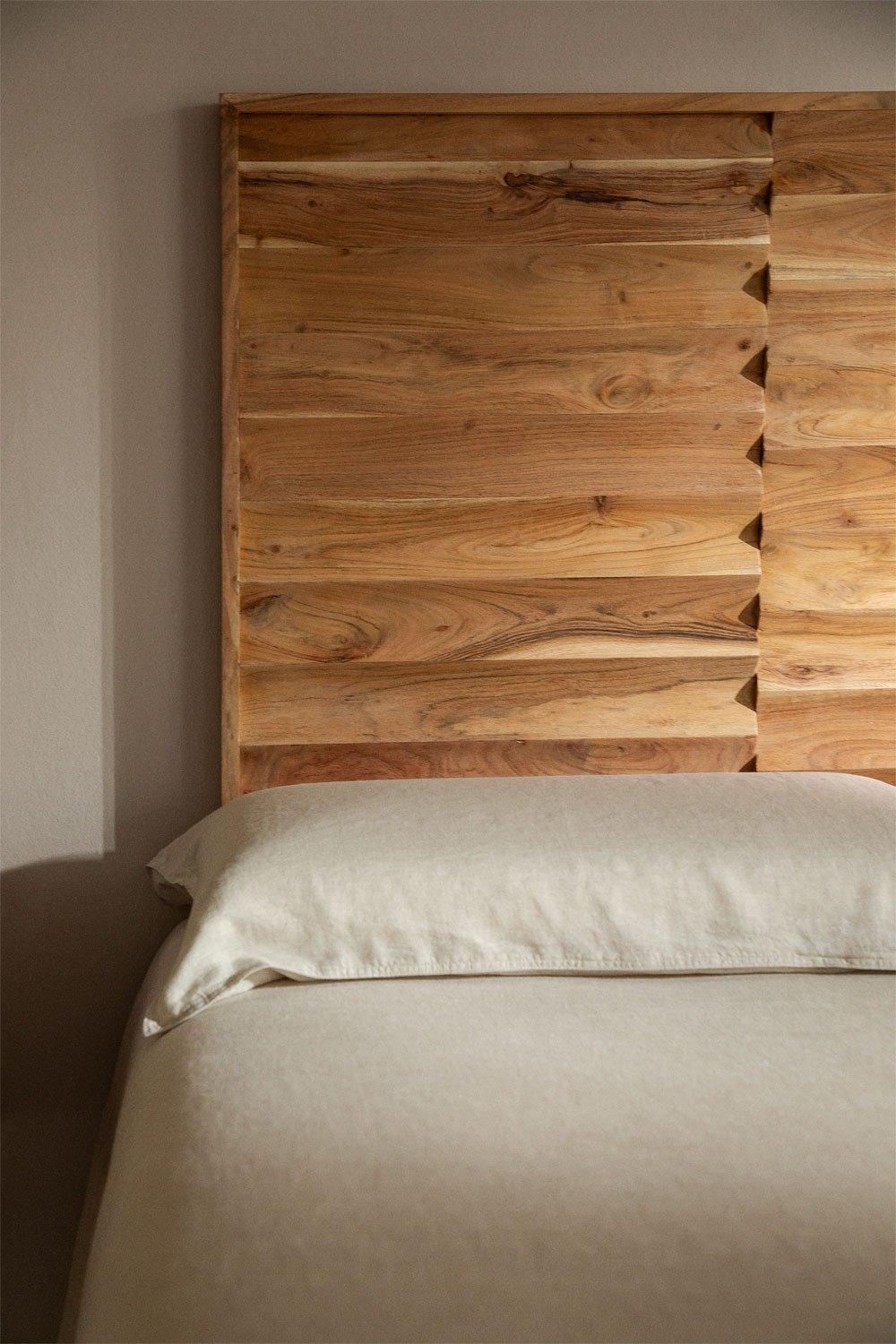 Sklum Cabecero Para Cama De 150cm En Madera De Acacia Petter