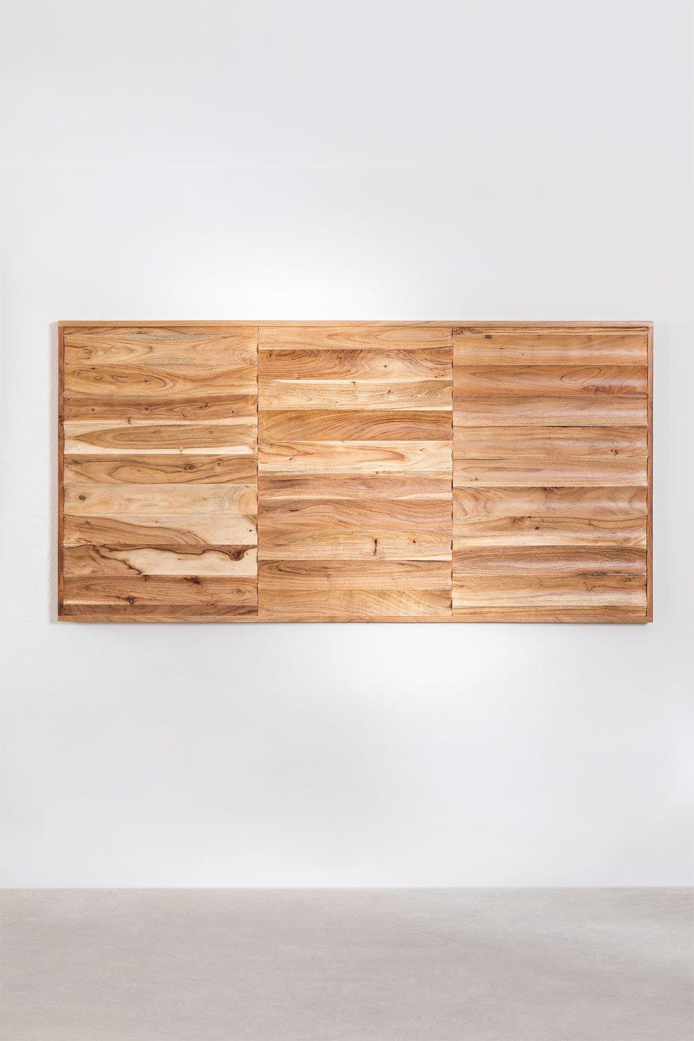 Sklum Cabecero Para Cama De 150cm En Madera De Acacia Petter