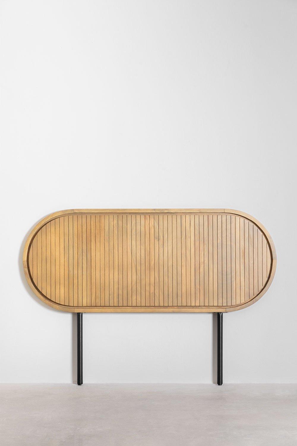 Sklum Cabecero Para Cama De 150cm En Madera De Mango Analis