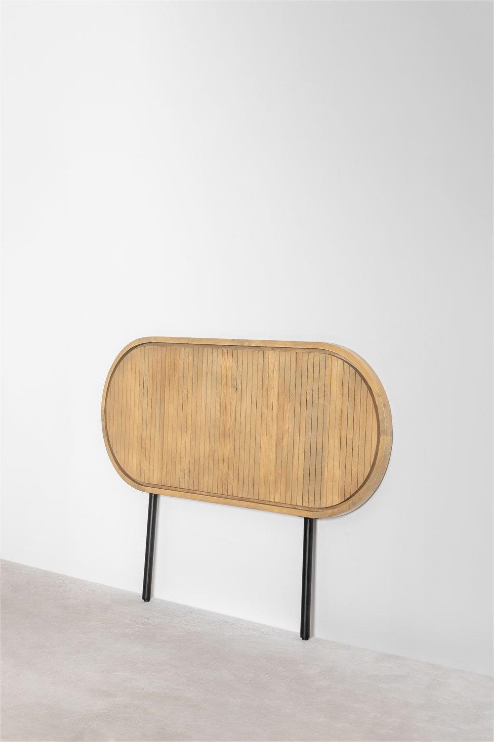 Sklum Cabecero Para Cama De 150cm En Madera De Mango Analis