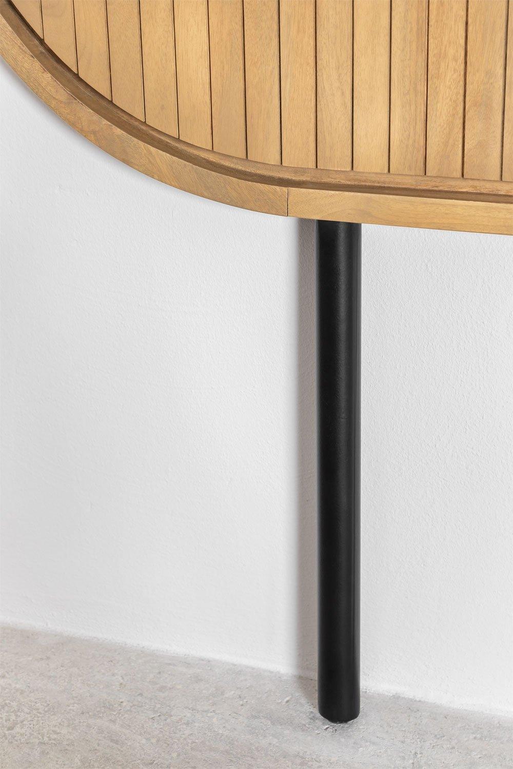 Sklum Cabecero Para Cama De 150cm En Madera De Mango Analis