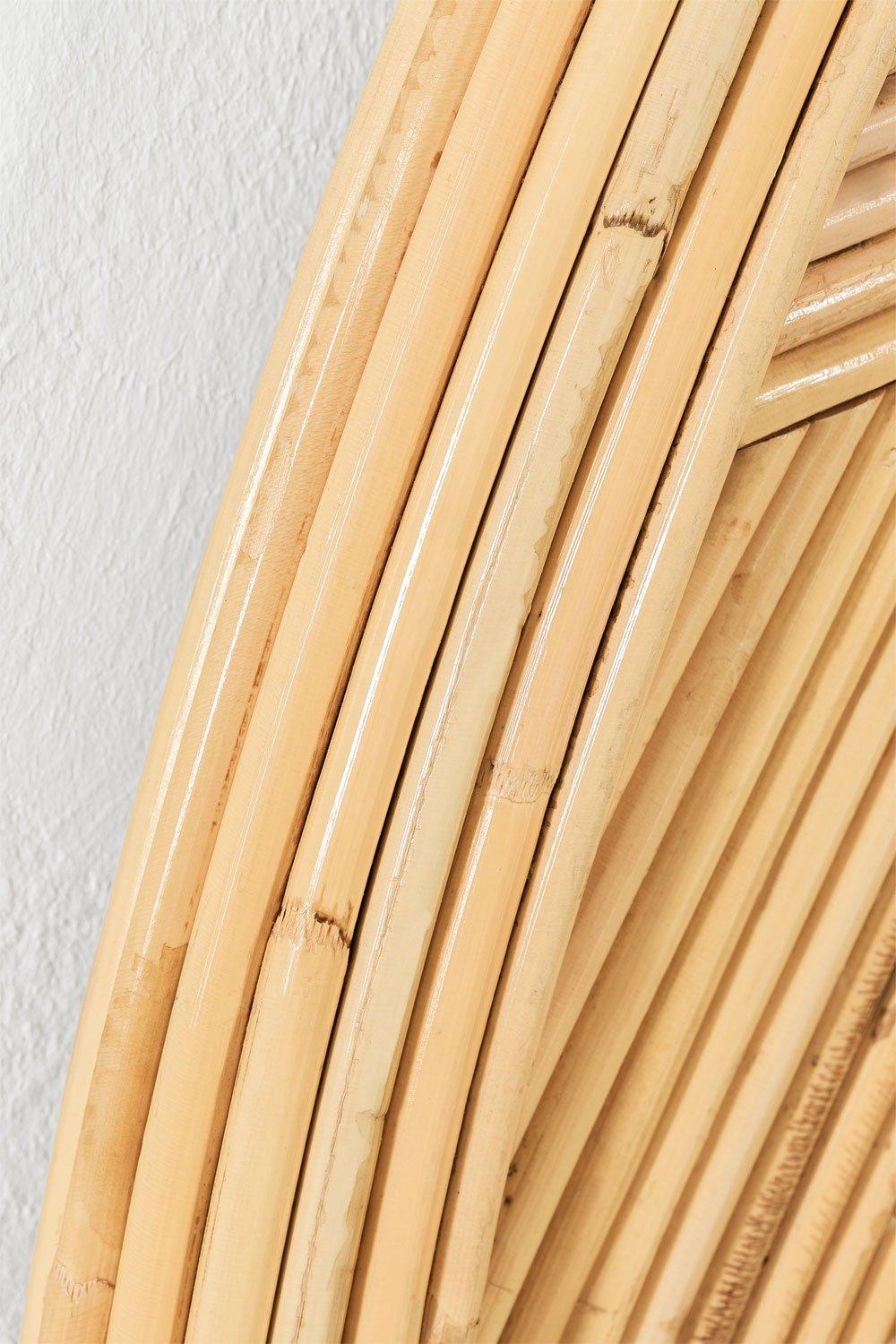 Sklum Cabecero Para Cama De 150cm En Ratán Marrón Natural Vauru