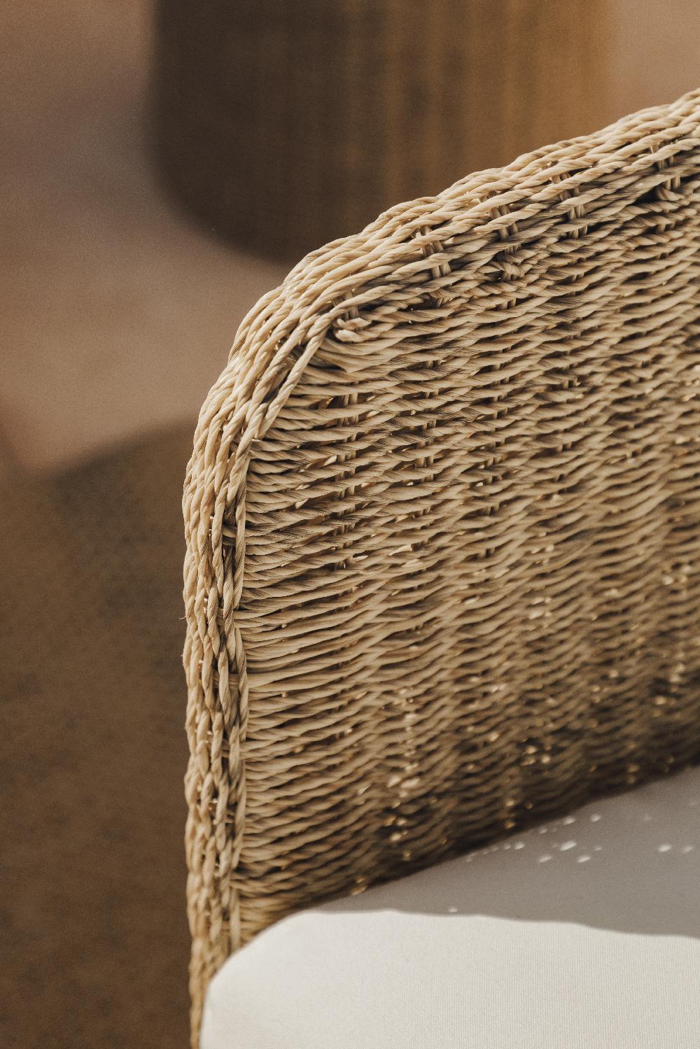 Sklum Cadeira De Jardim Em Madeira De Acácia E Rattan Sintético Leilan