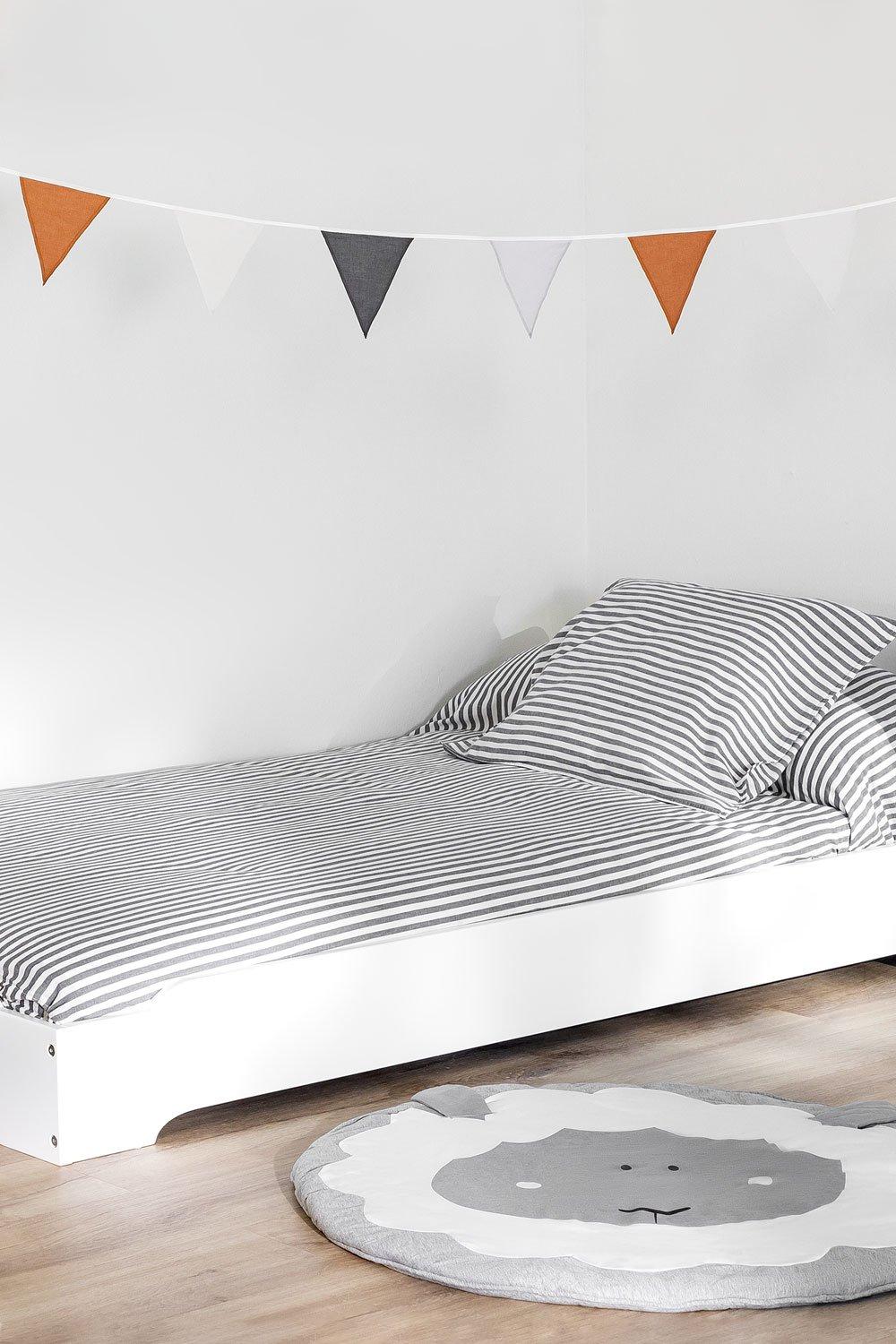 sklum Cama Apilable de Madera para Colchón de 90 cm Gary Kids