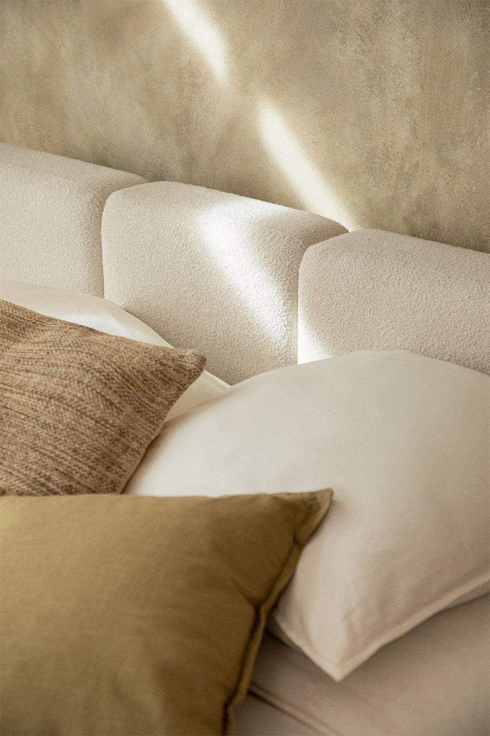 Sklum Cama Con Canapé Abatible En Tela Bouclé Jolcem
