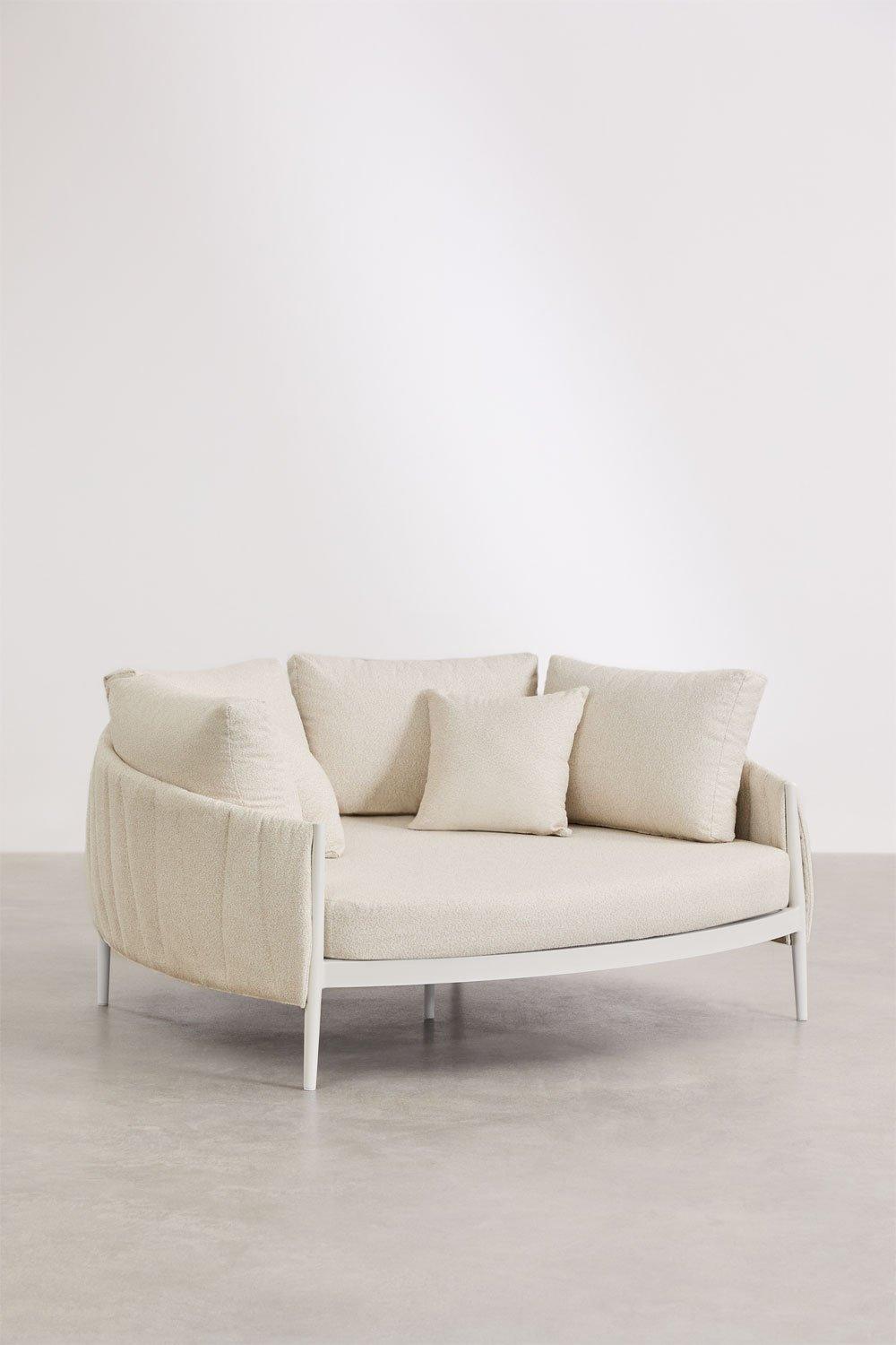 Sklum Cama De Jardín En Aluminio Y Tela Bouclé Roderise