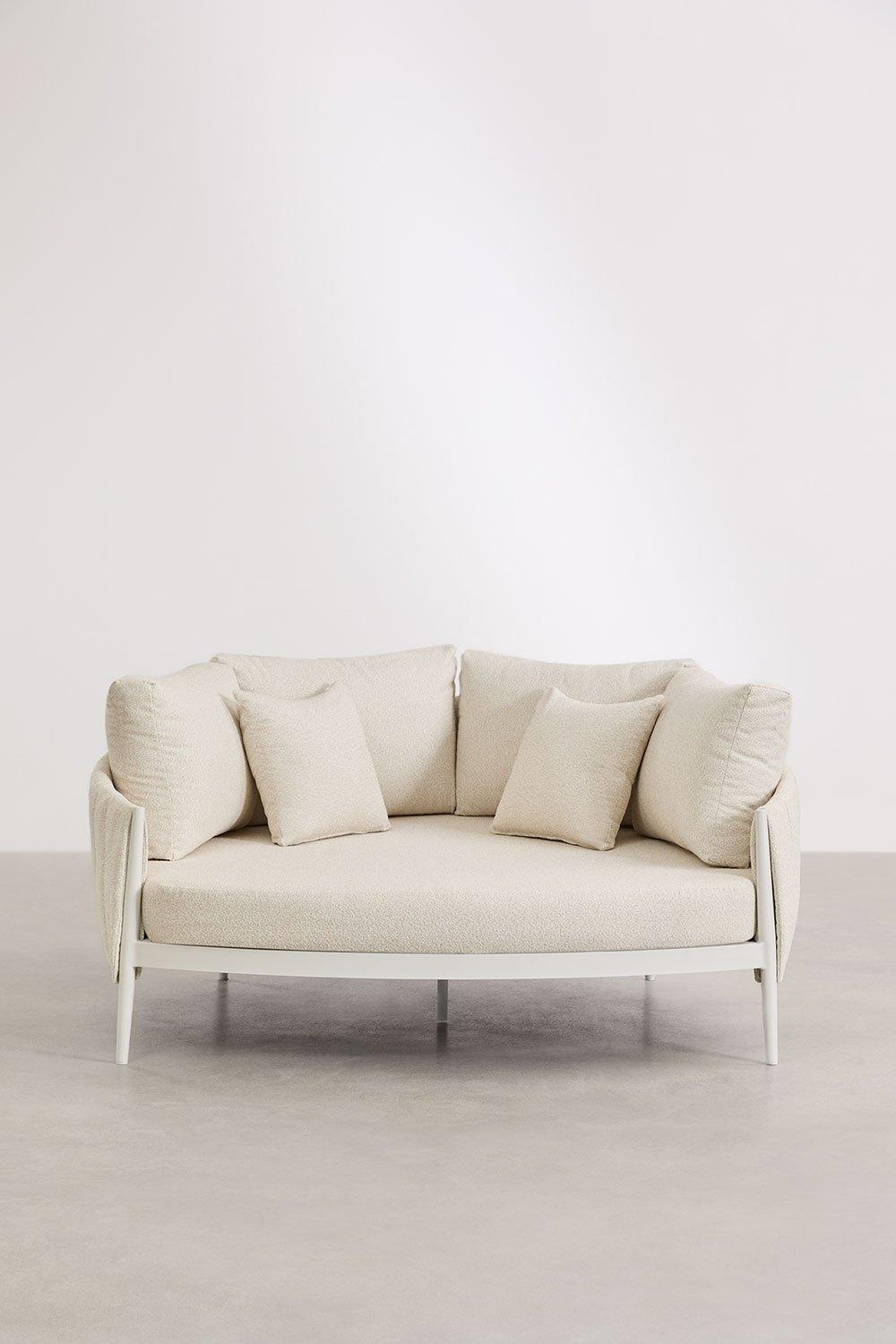 Sklum Cama De Jardín En Aluminio Y Tela Bouclé Roderise
