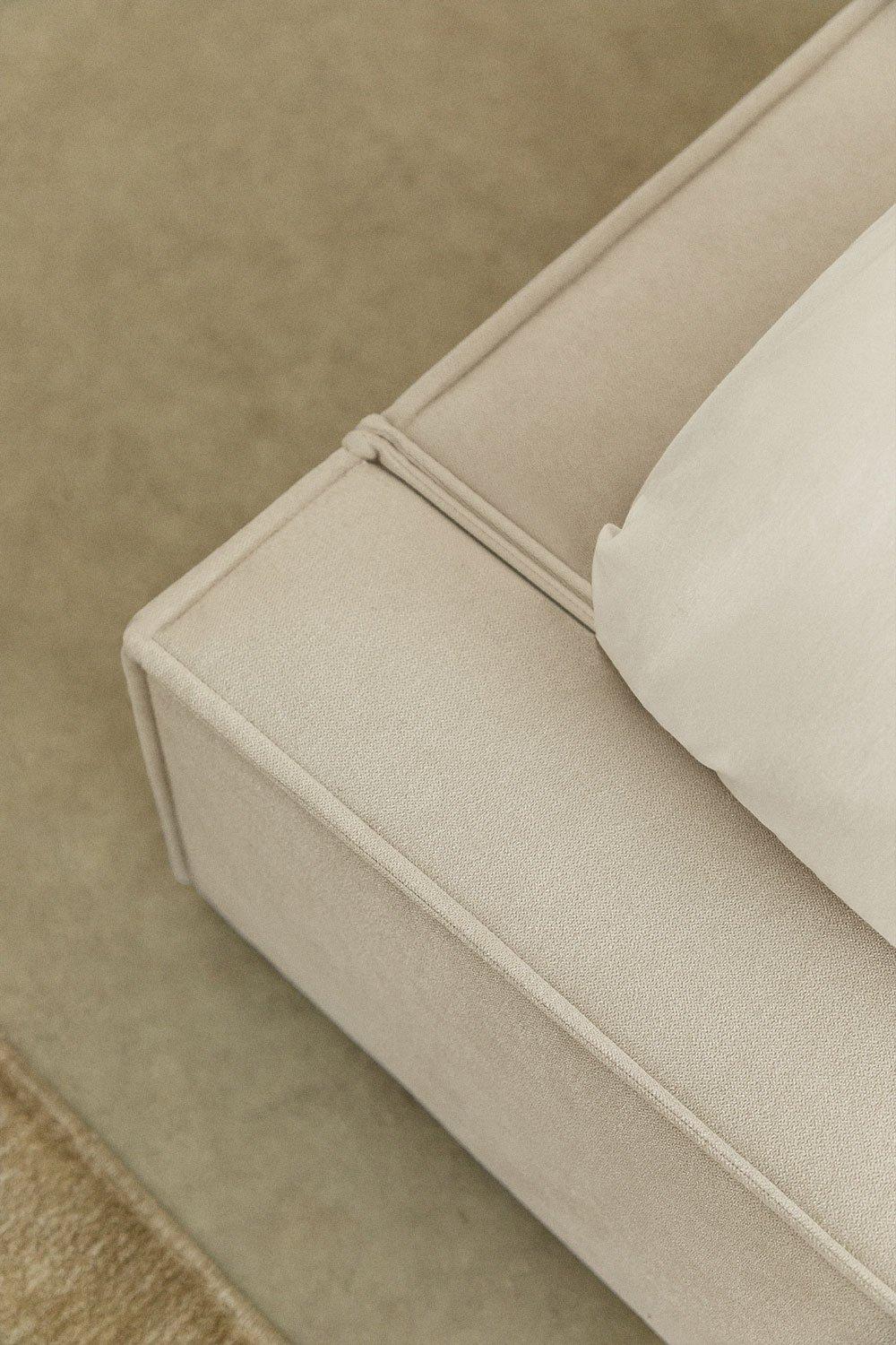 Sklum Cama Para Colchón 160x200cm Con Canapé Abatible En Tela Gris Arena Lunari