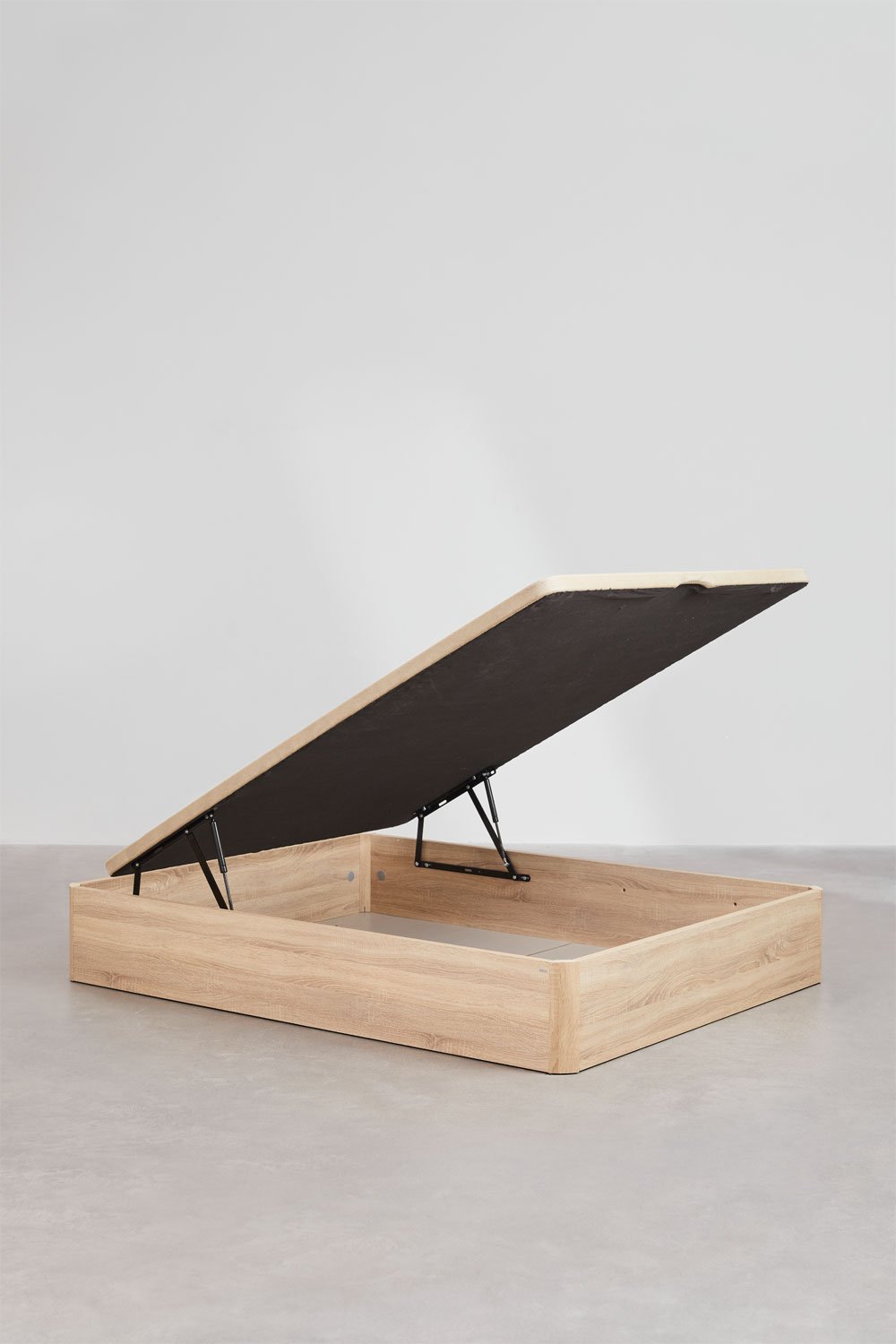 Sklum Canapé Abatible Para Colchón 160x200cm En Madera Natural Uferyn