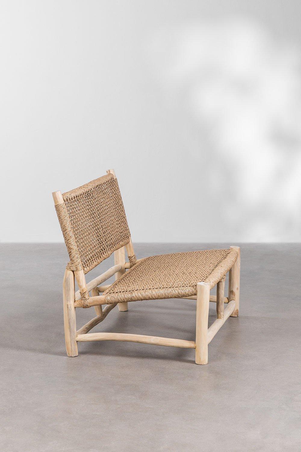 Sklum Canapé De Jardin 2 Places En Bois De Teck Bientina