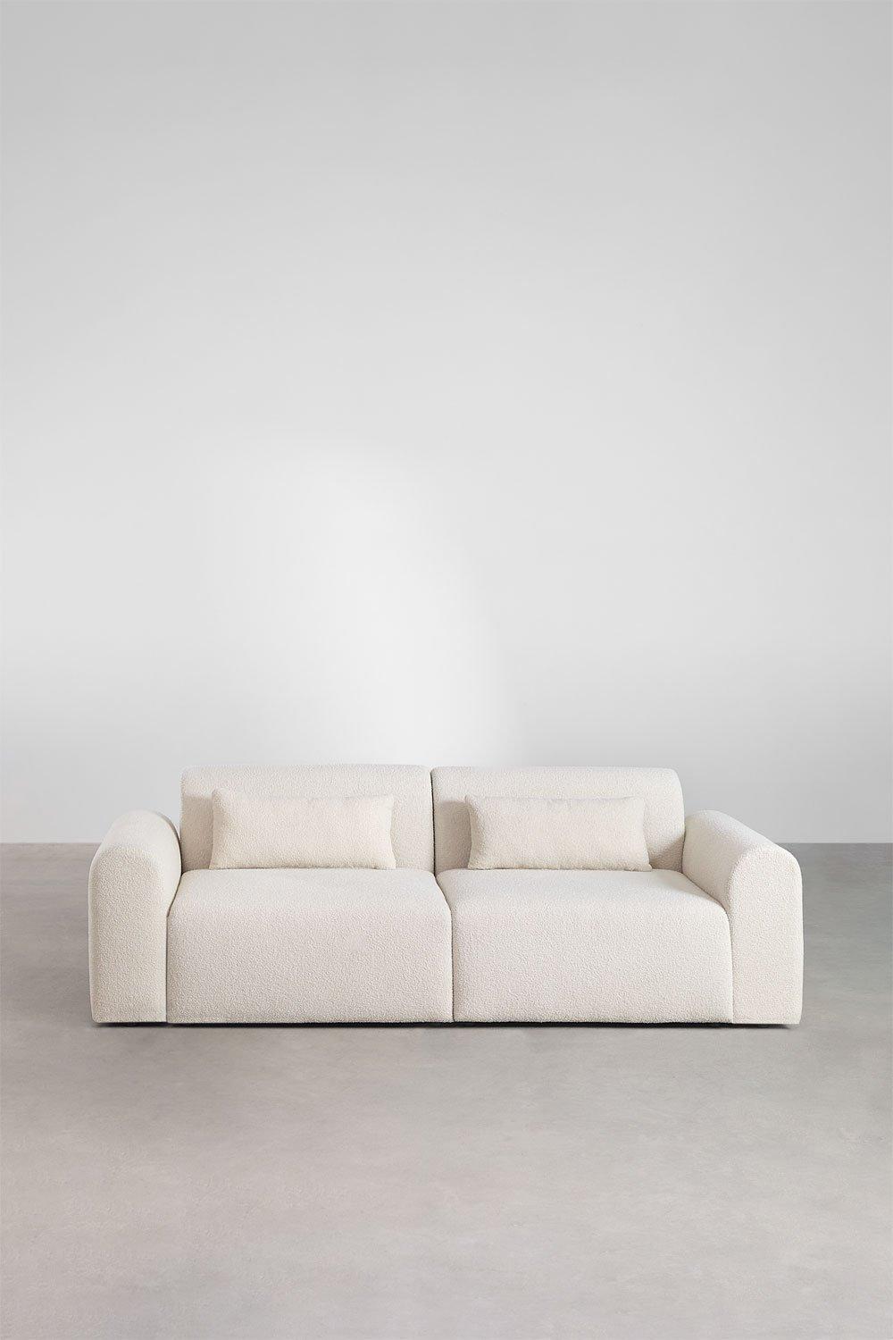 Sklum Canapé Modulable 2 Pièces En Peau Lainée Borjan