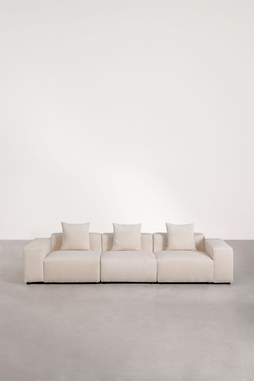 Sklum Canapé Modulable 3 Pièces (↔︎315 Cm) Avec Accoudoirs Bas Bruna