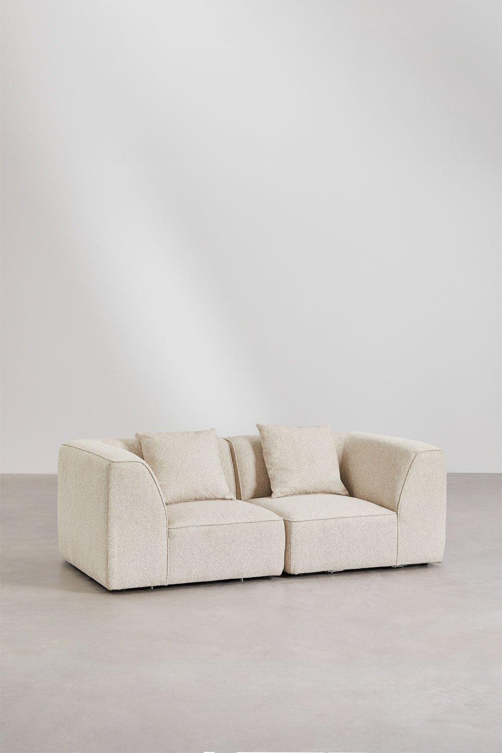 Sklum Canapé Modulaire 2 Pièces En Tissu Bouclé Cardea