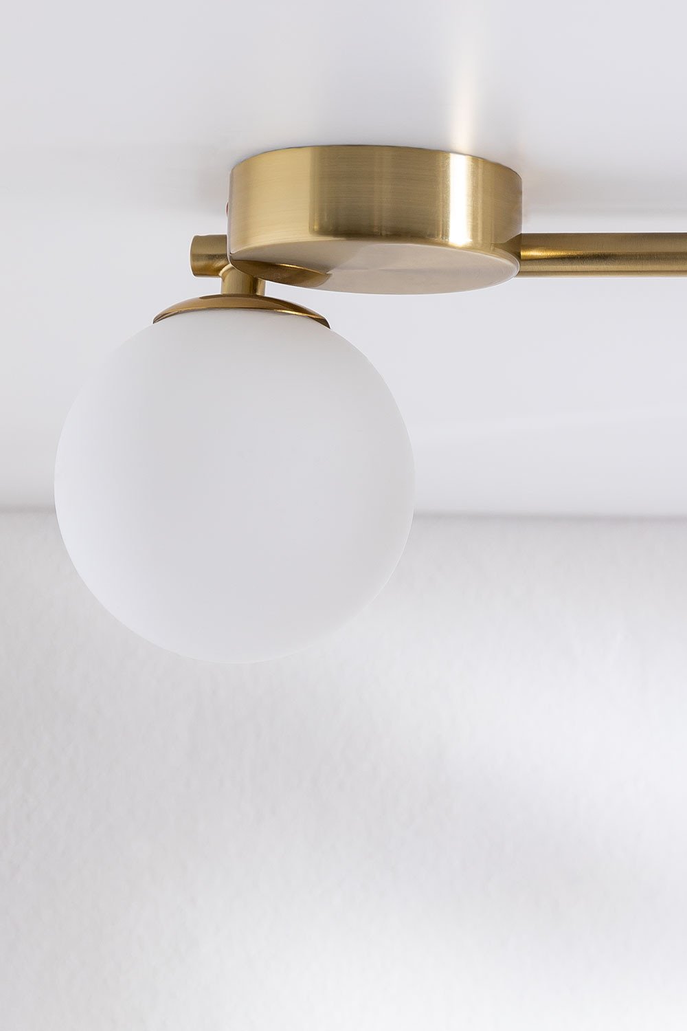 Sklum Candeeiro De Teto Em Ferro Com 4 Bolas De Vidro Uvol