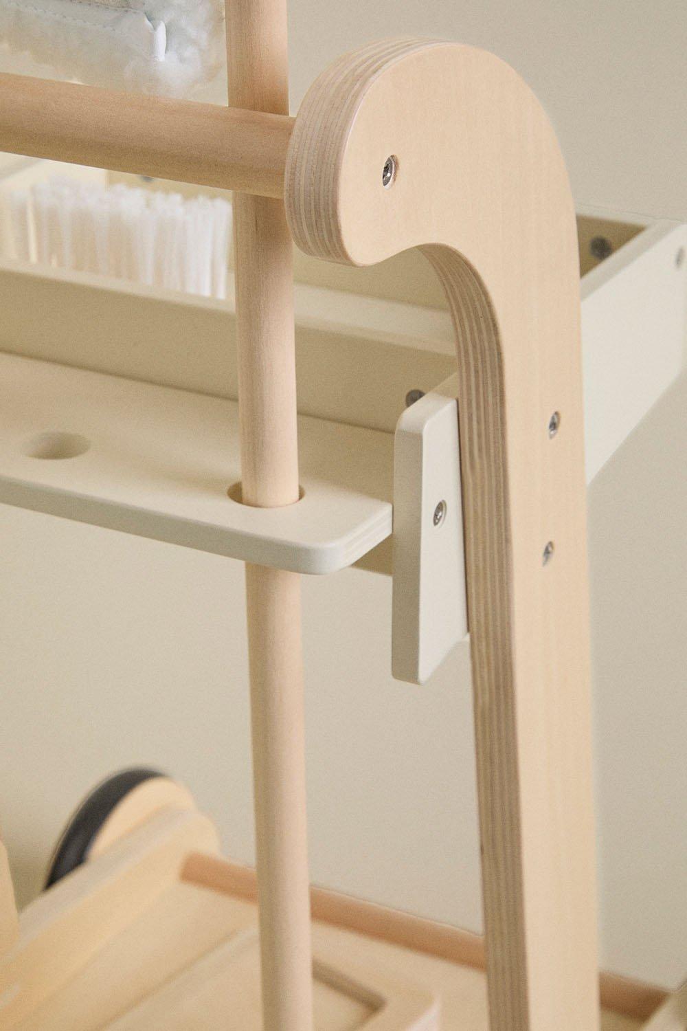 Sklum Carrello Per La Pulizia In Legno Per Bambini Ashley