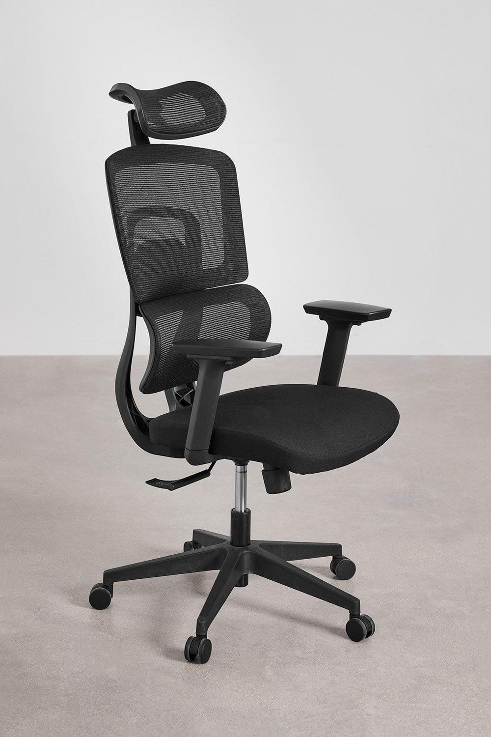 Sklum Chaise De Bureau Avec Roulettes Et Accoudoirs Vignes