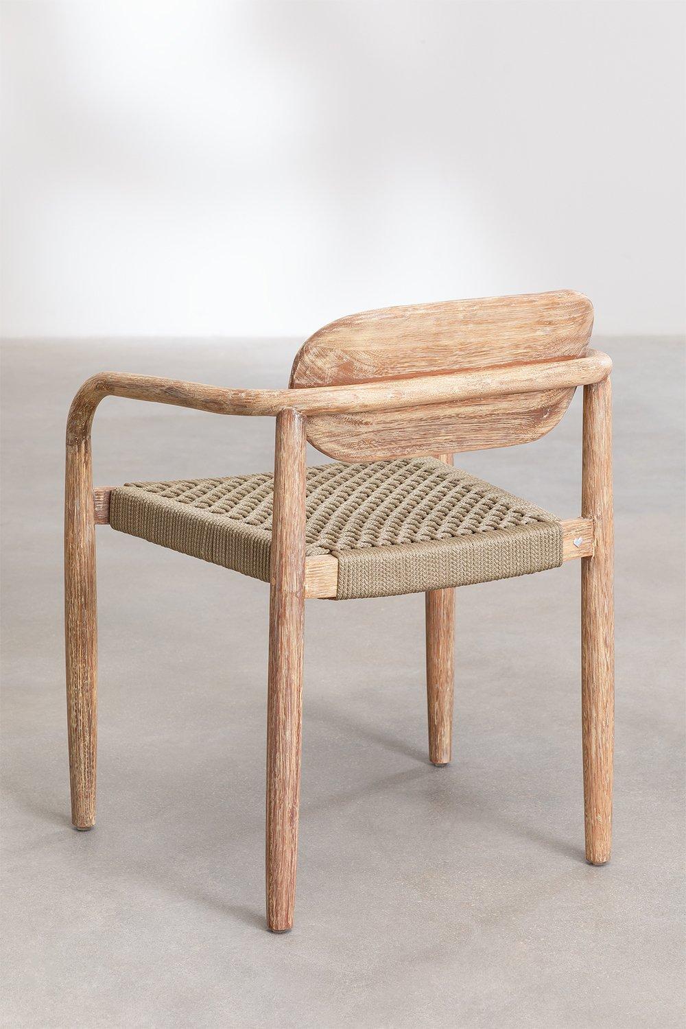 Sklum Chaise De Jardin Avec Accoudoirs En Bois Naele