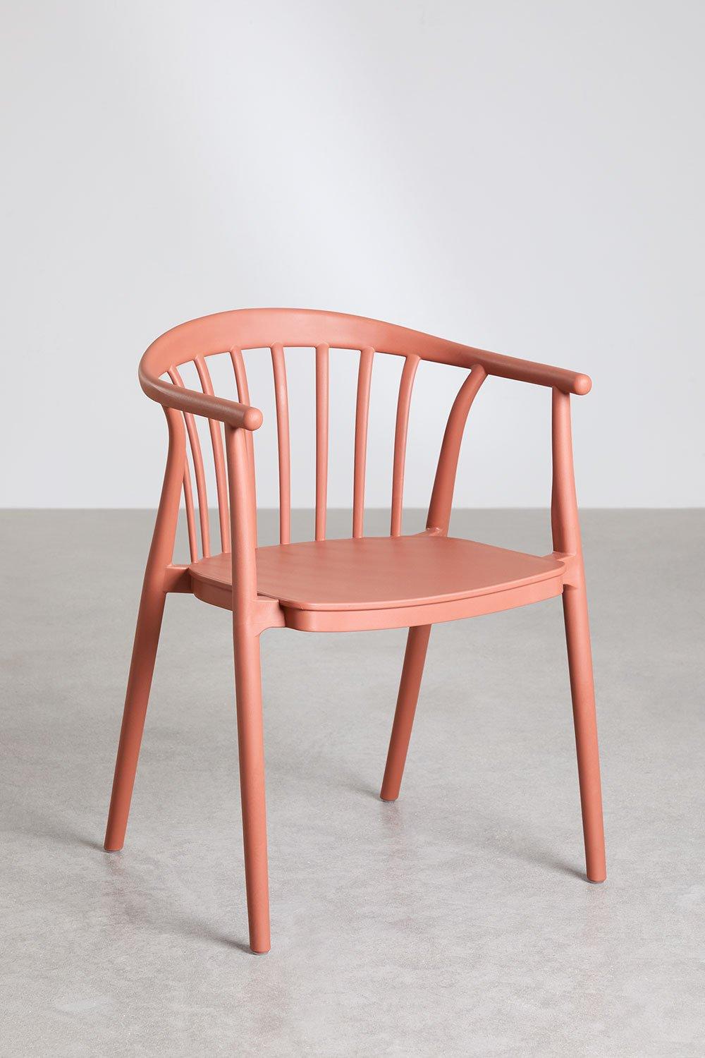 Sklum Chaise De Jardin Empilable Avec Accoudoirs Ivor