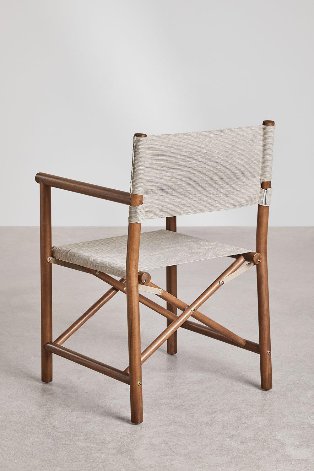 Sklum Chaise De Jardin Pliante Olivia En Bois D'acacia