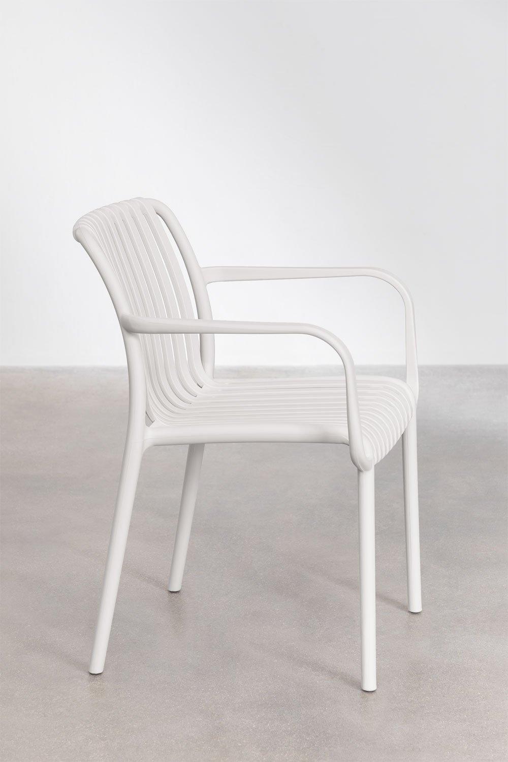 Sklum Chaise De Jardin Wendell En Polypropylène Avec Accoudoirs