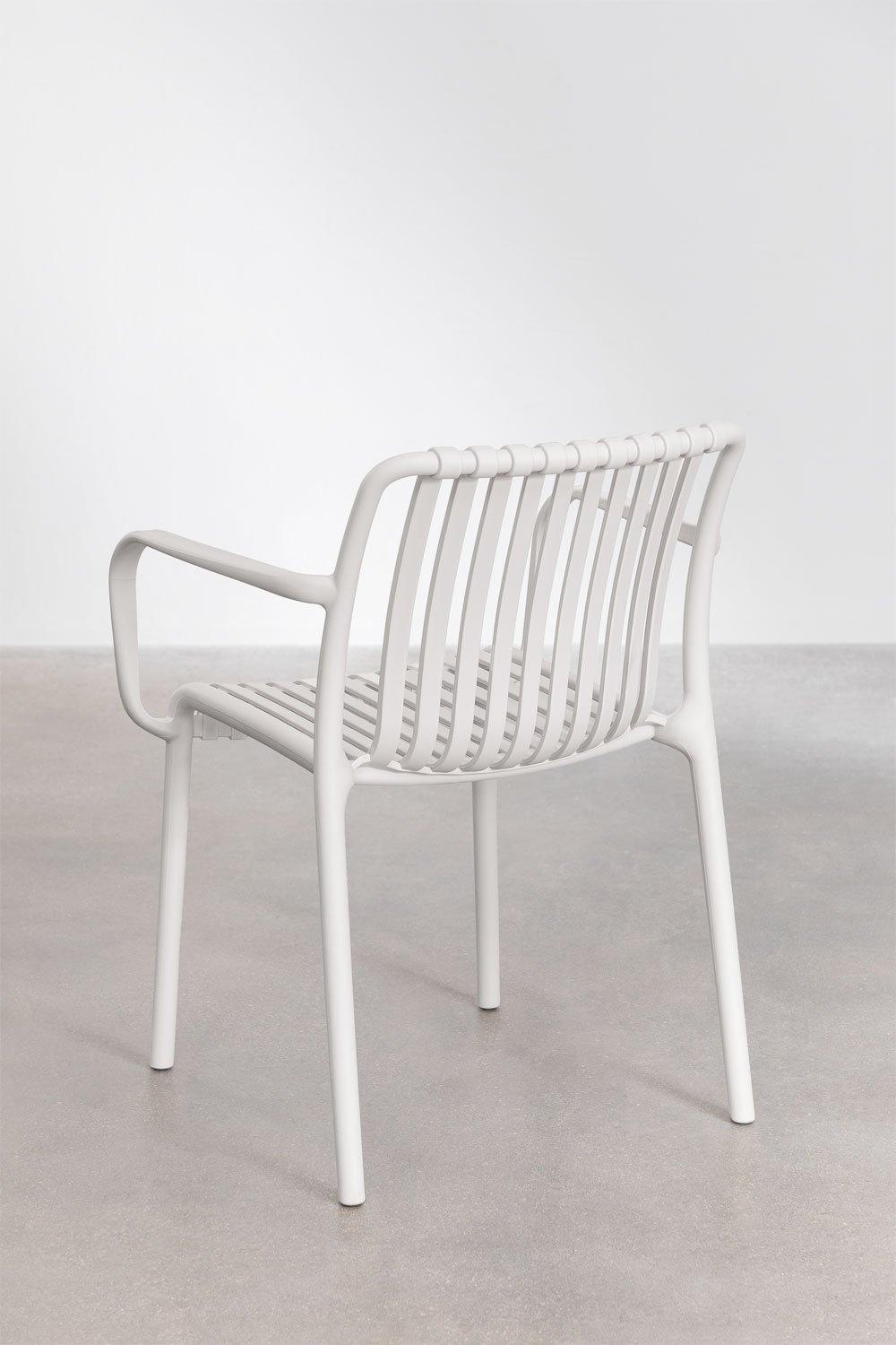 Sklum Chaise De Jardin Wendell En Polypropylène Avec Accoudoirs