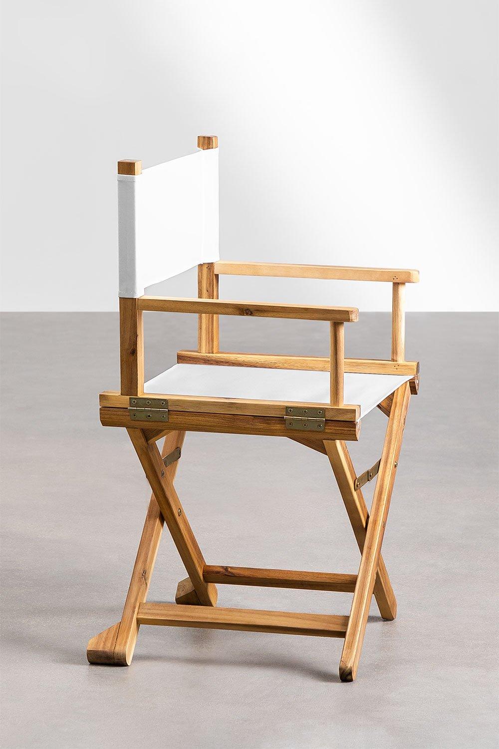 Sklum Chaise De Réalisateur De Jardin Pliante En Bois Ridley