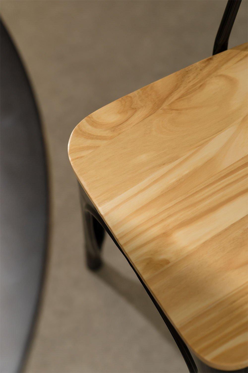 Sklum Chaise De Salle à Manger Empilable Lix Madera