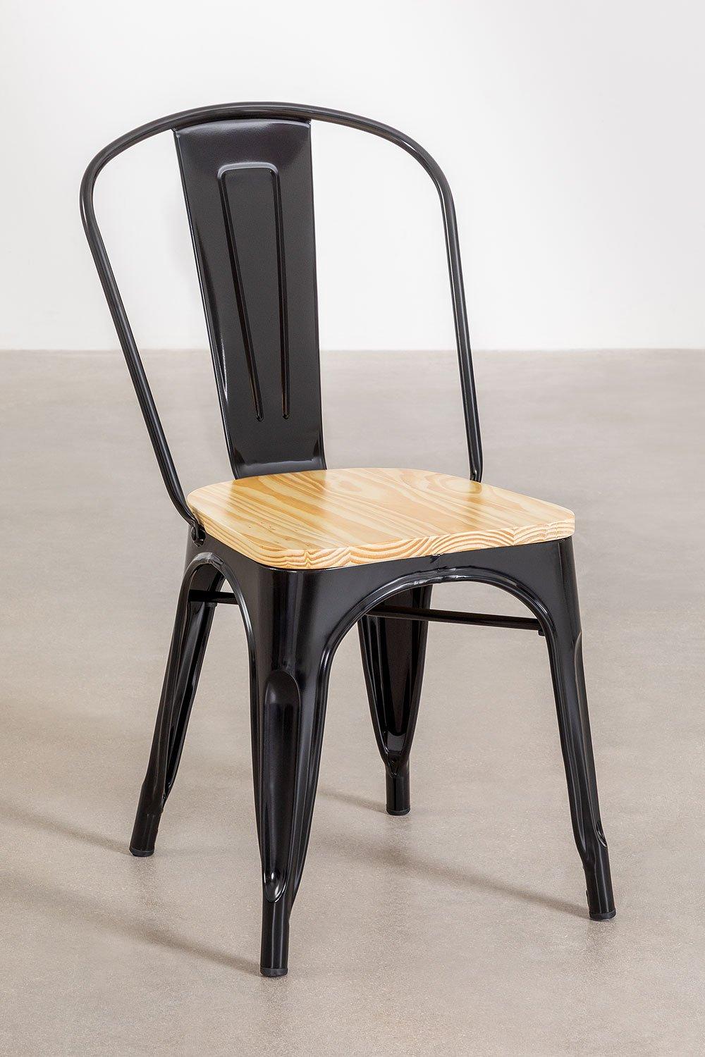 Sklum Chaise De Salle à Manger Empilable Lix Madera