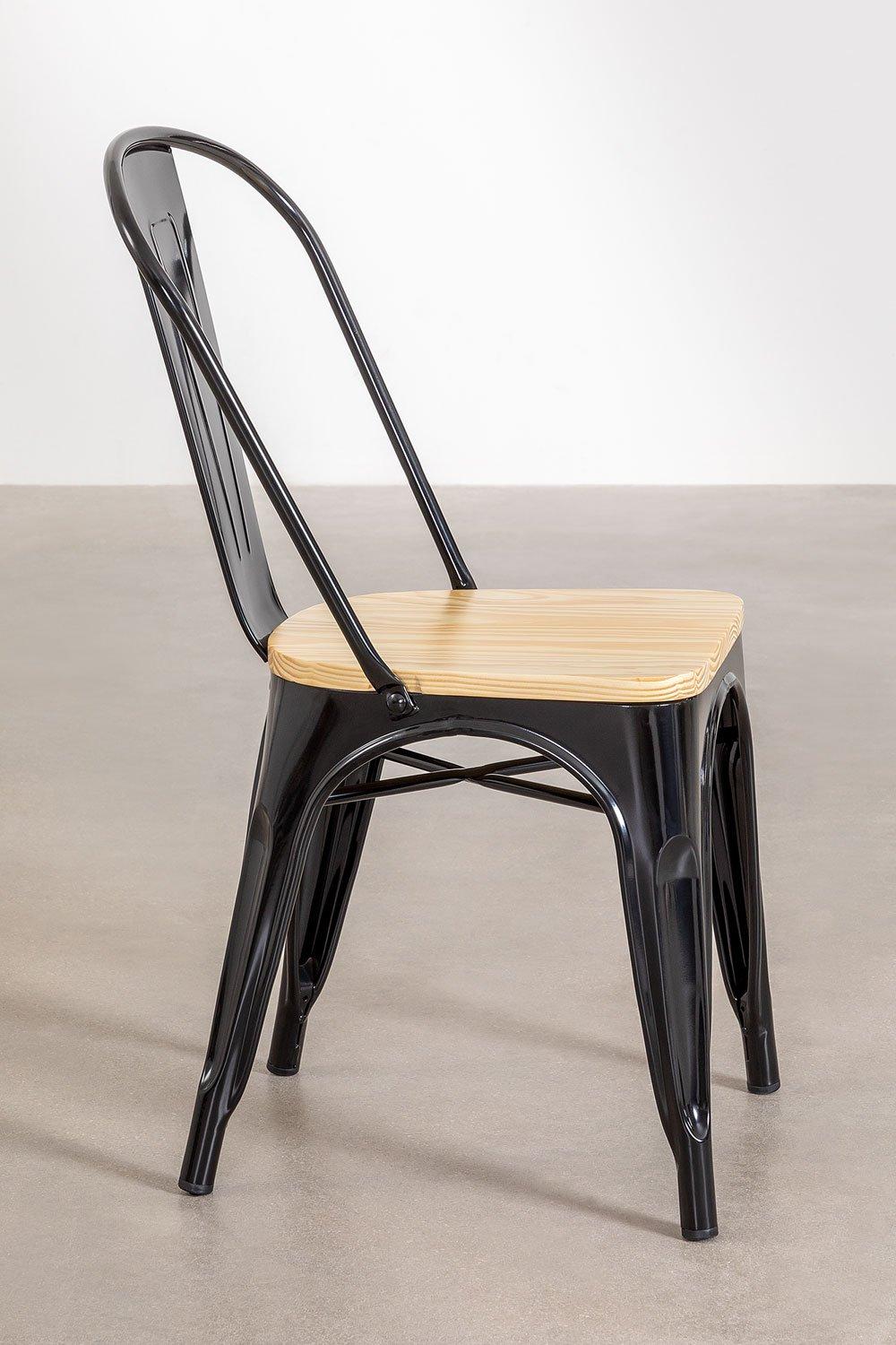 Sklum Chaise De Salle à Manger Empilable Lix Madera