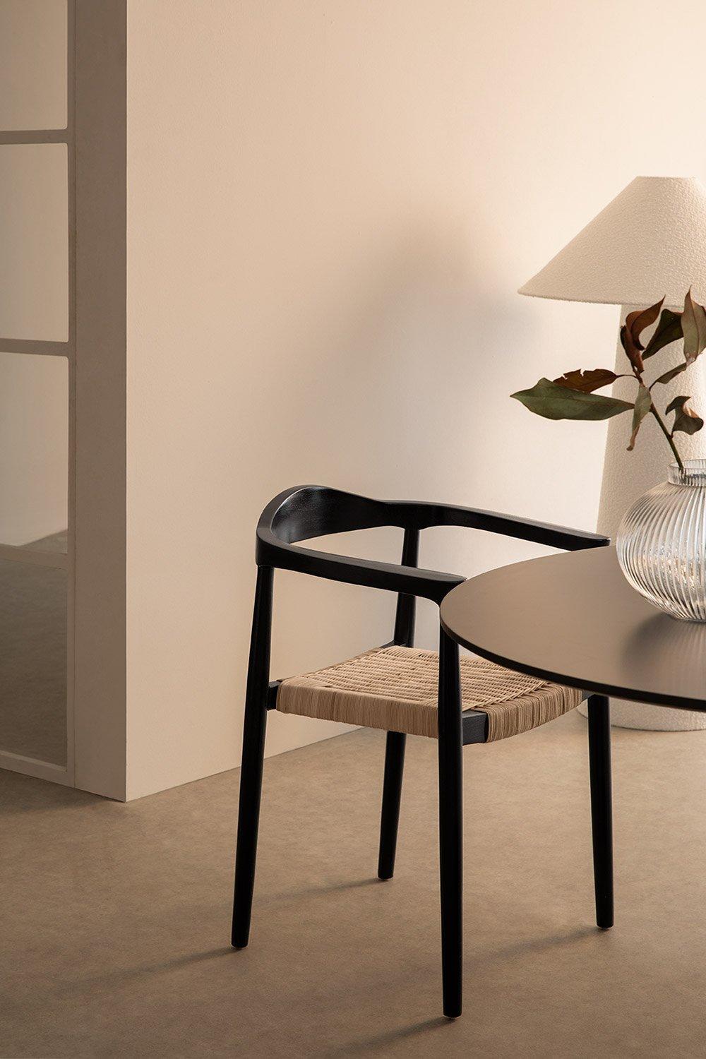 sklum Chaise de salle à manger Kiemer avec accoudoirs