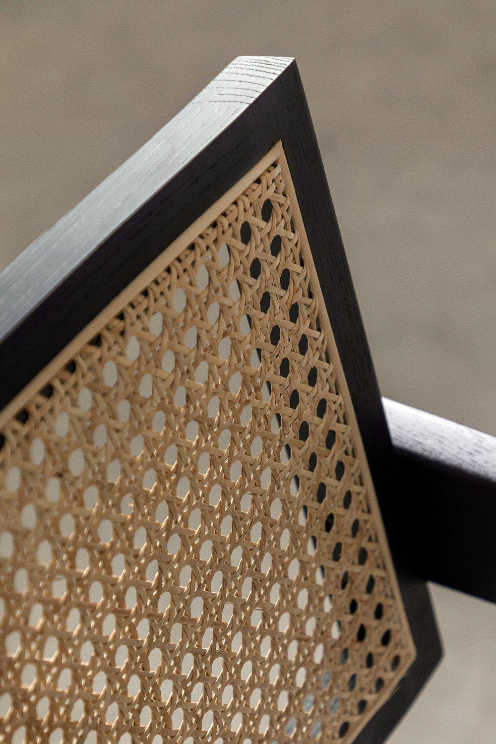 Sklum Chaise De Salle à Manger Rembourrée En Bois De Frêne Avec Accoudoirs Lali